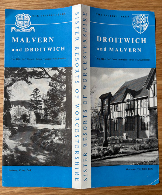 1950's DROITWICH & MALVERN Come To Britain Leaflet No 4D