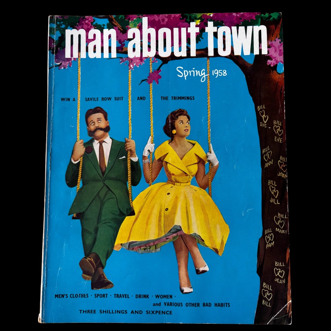1950’s MAN ABOUT TOWN Magazine Spring 1958 Men’s Style Tailoring VINTAGE