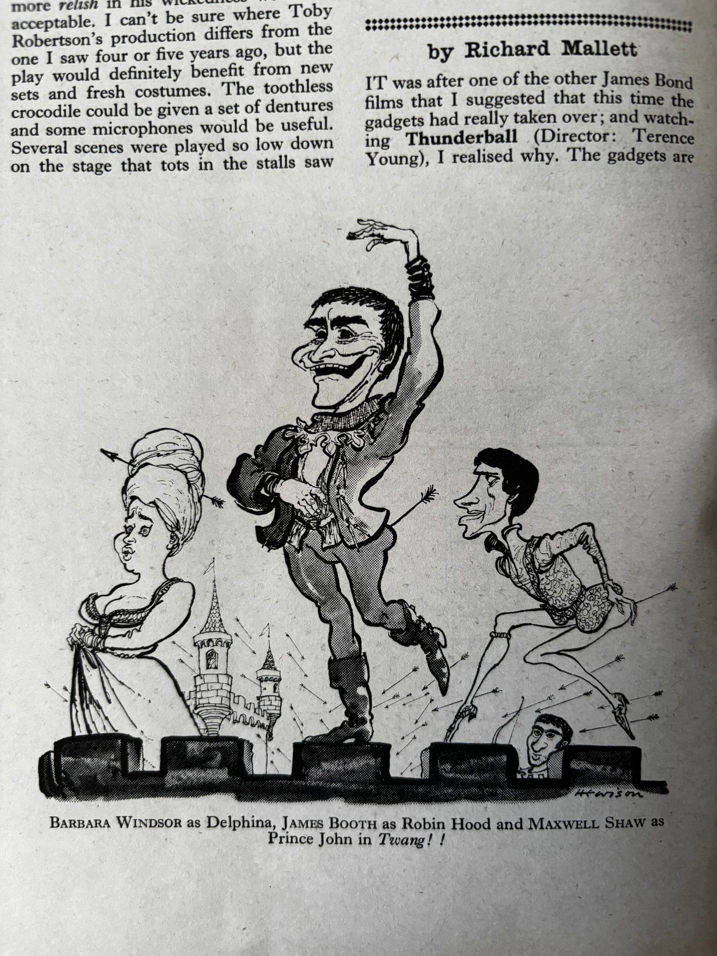 PUNCH MAGAZINE January 5 1966 HOURGLASS SAND CLOCK