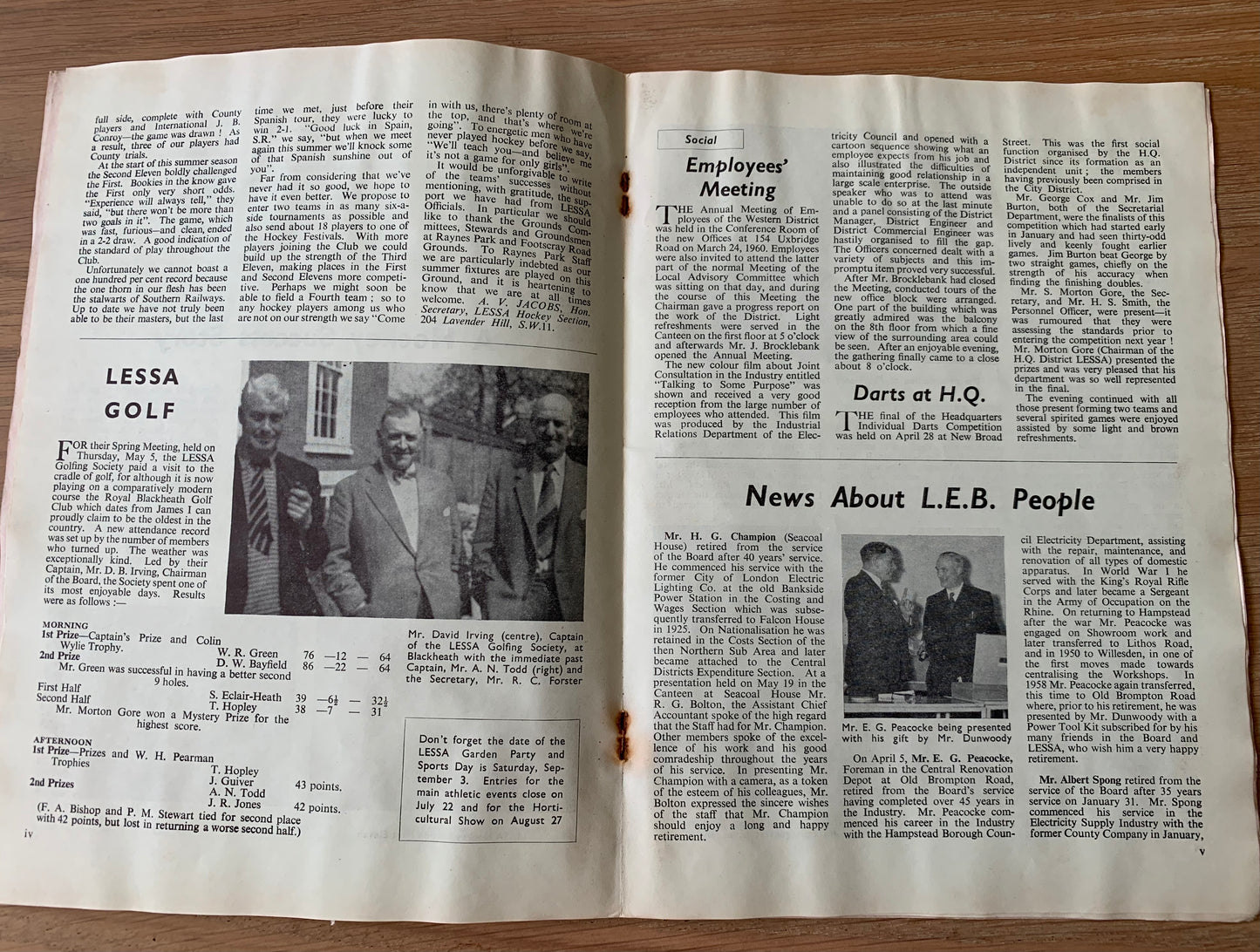 3 X LONDON ELECTRICITY BOARD Staff Magazines 1957-1960 July - August LEB - transpontinebooks