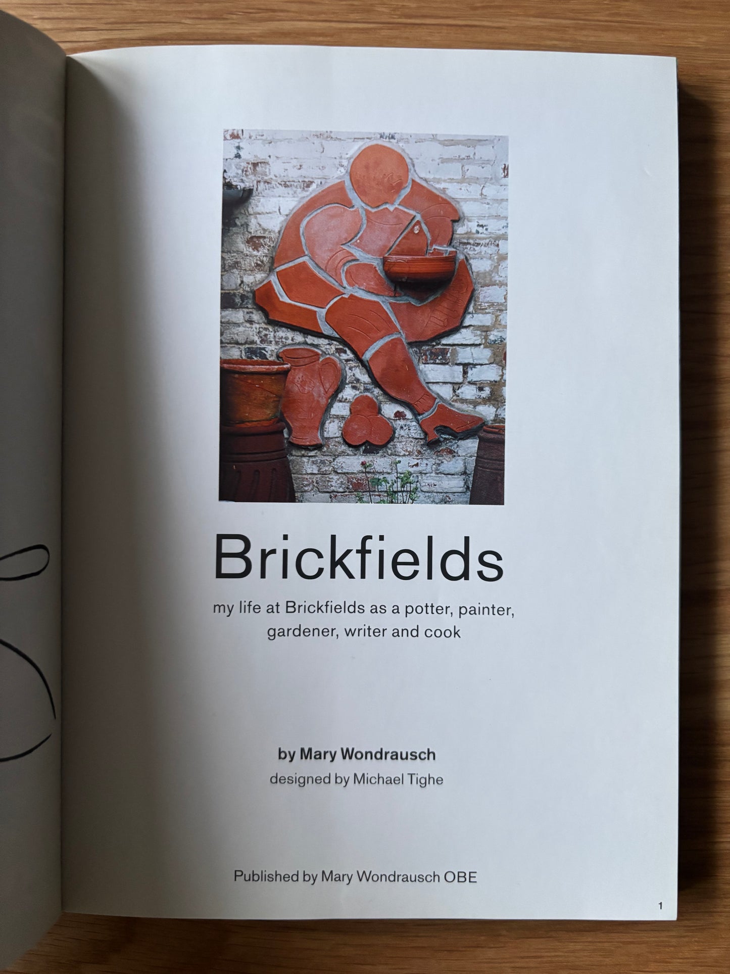 Mary Wondrausch Signed BRICKFIELDS 1st PB 2004 London Group ARTIST POTTER