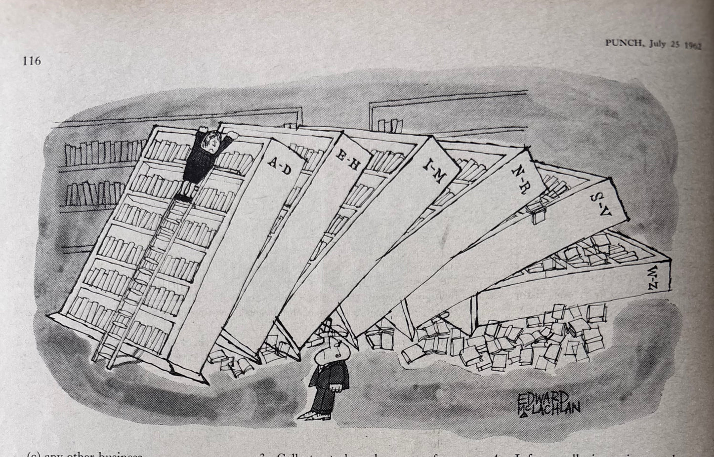 Ralph Steadman PUNCH MAGAZINE July 1962 60's ART ADVERTS CARTOONS Gardening