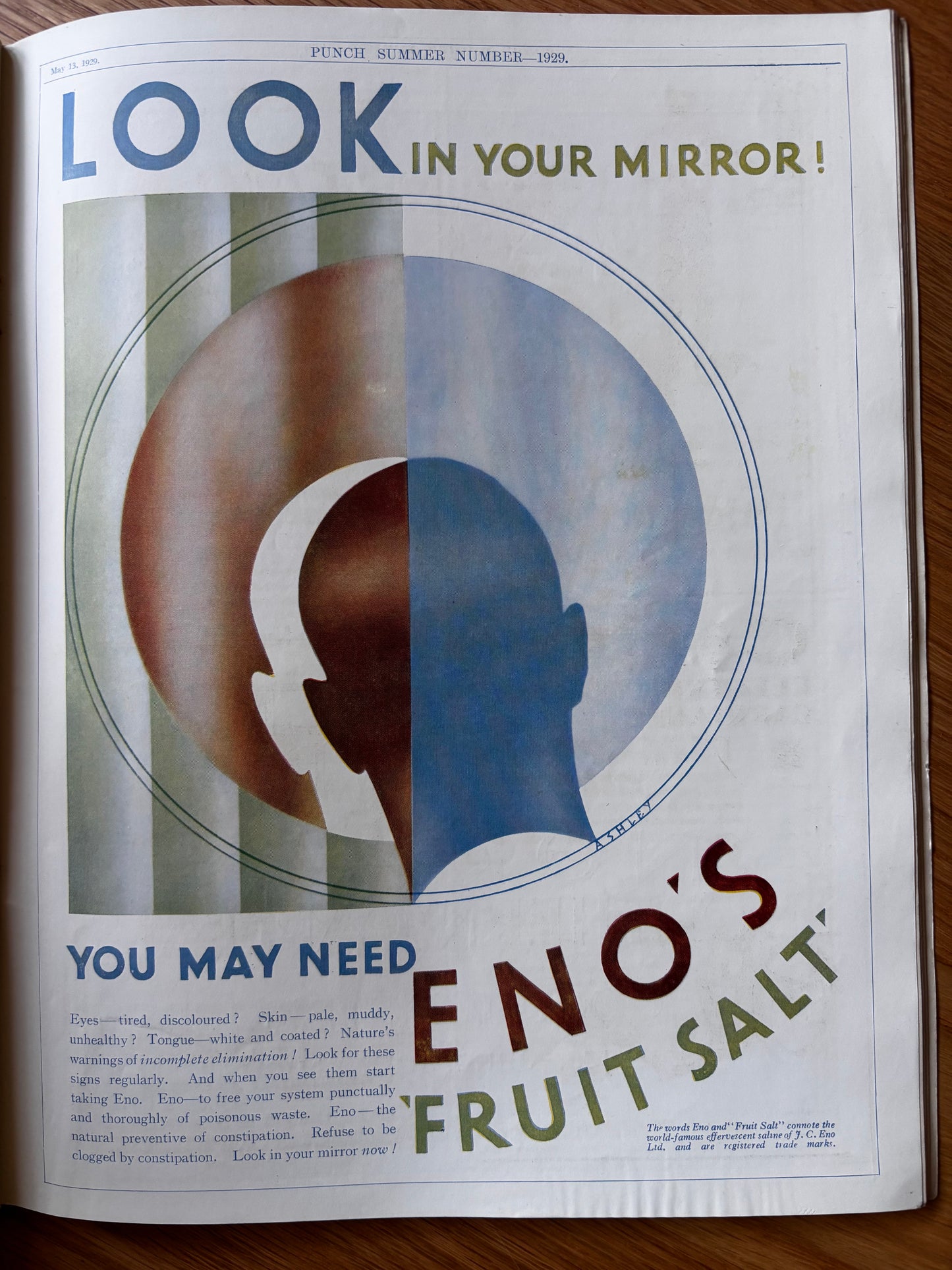 1920’s E H Shepard PUNCH MAGAZINE Summer Number May 1929 Adverts Fougasse
