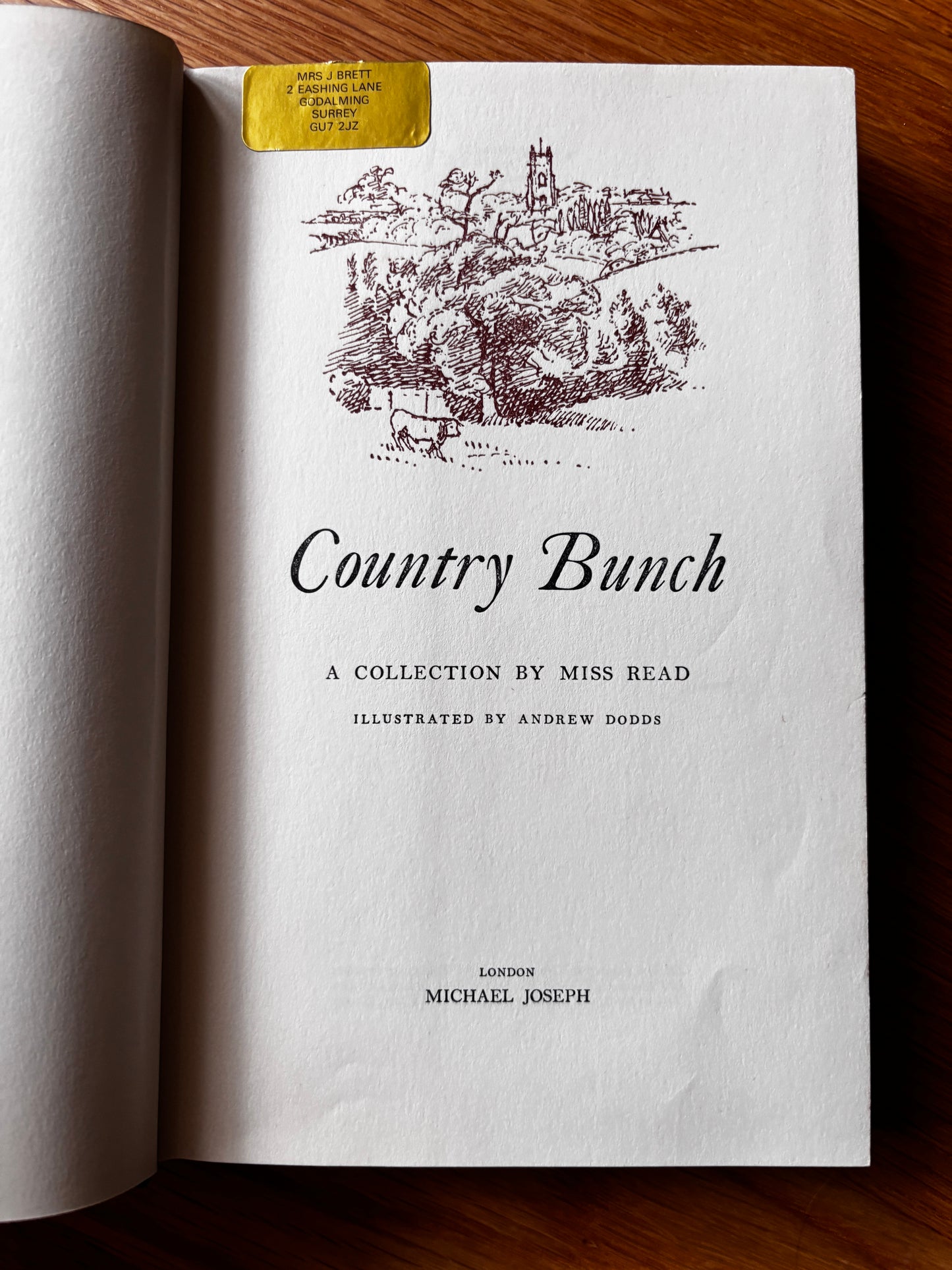 Miss Read COUNTRY BUNCH 1964 2nd Imp DJ Andrew Dodds SEASONS PEOPLE LIFE