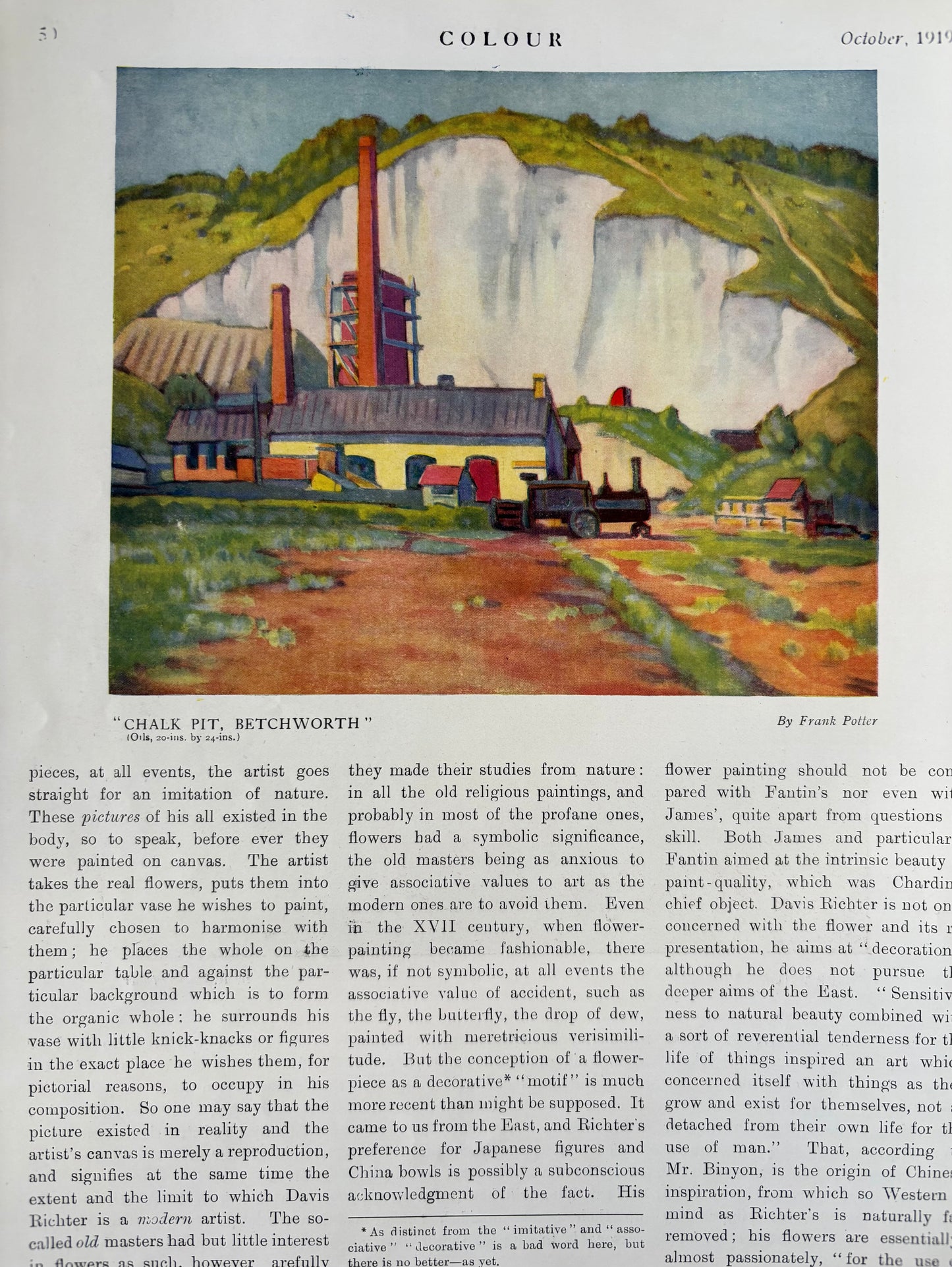 Dod Proctor COLOUR MAGAZINE October 1919 ADVERTS ART Illustrated
