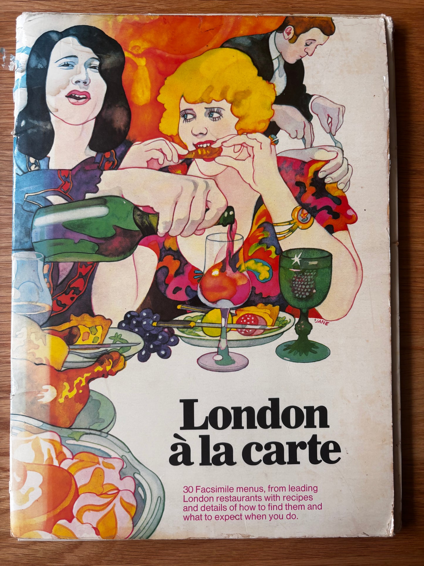 LONDON A LA CARTE Habitat Facsimile Menus DAVID HOCKNEY 3rd Edition Conran Design