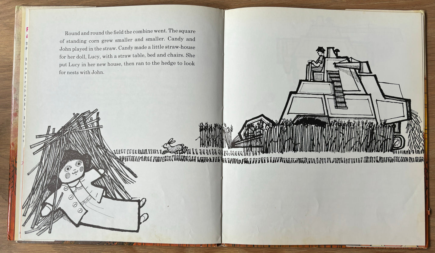 Joan Hickson FARMER BARNES AND THE HARVEST DOLL 1977 DJ 1st Ed John Cunliffe Andre Deutsch - transpontinebooks