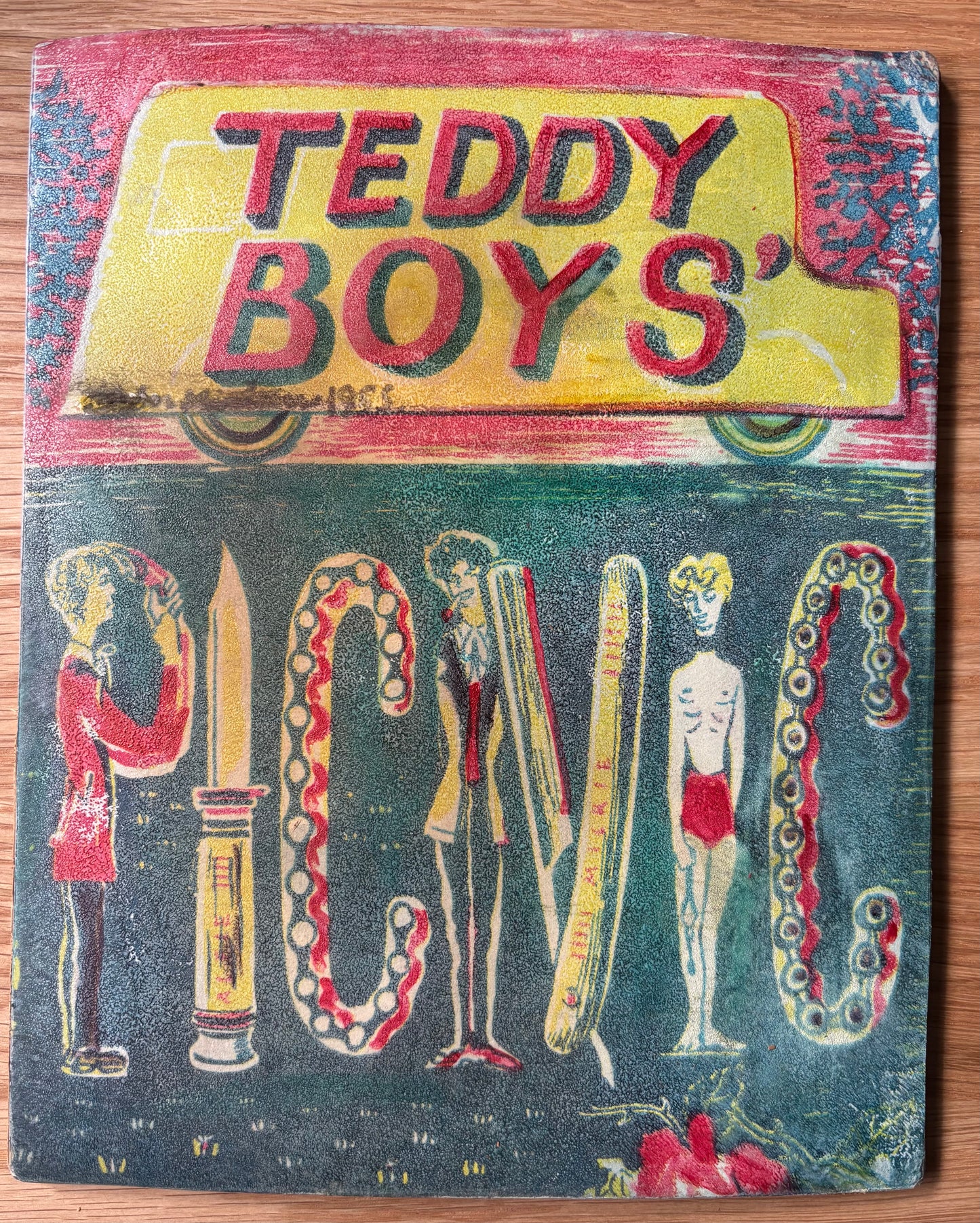 TEDDY BOYS PICNIC ELizabeth Stucley DJ 1st & ORIGINAL ARTWORK Derrick Sayer