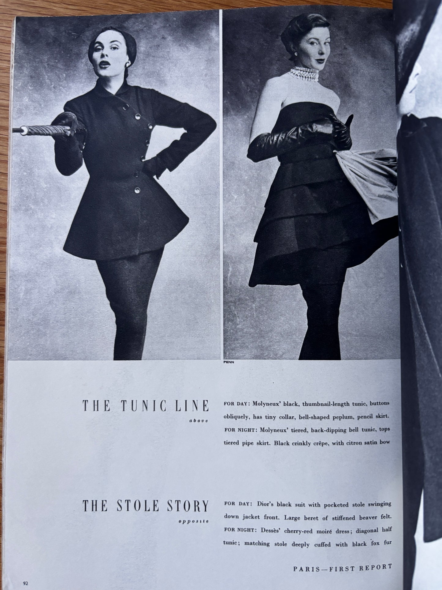 Cecil Beaton VOGUE MAGAZINE September 1950 PARIS FASHION Conde Nast Photo’s London