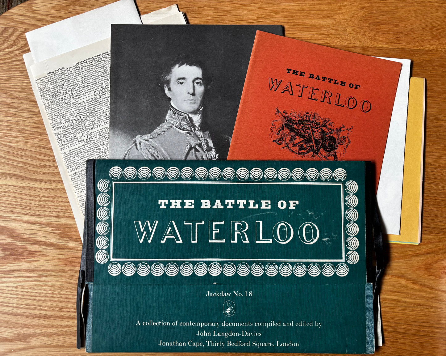 THE BATTLE OF WATERLOO No 18 Jackdaw Folder 1965 BRITISH HISTORY Wellington