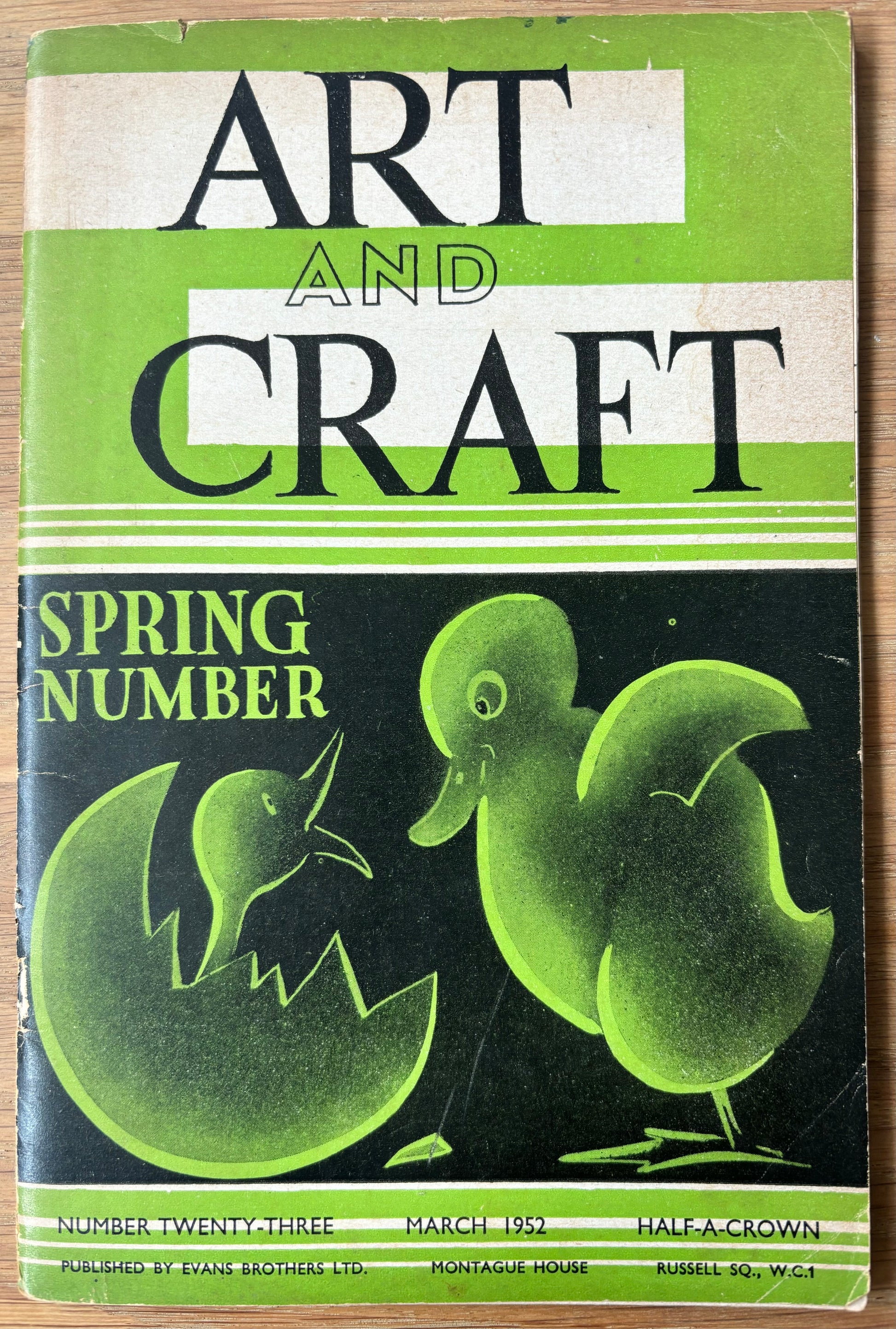 1952 ART AND CRAFT MAGAZINE Easter Spring CHILD EDUCATION March - transpontinebooks