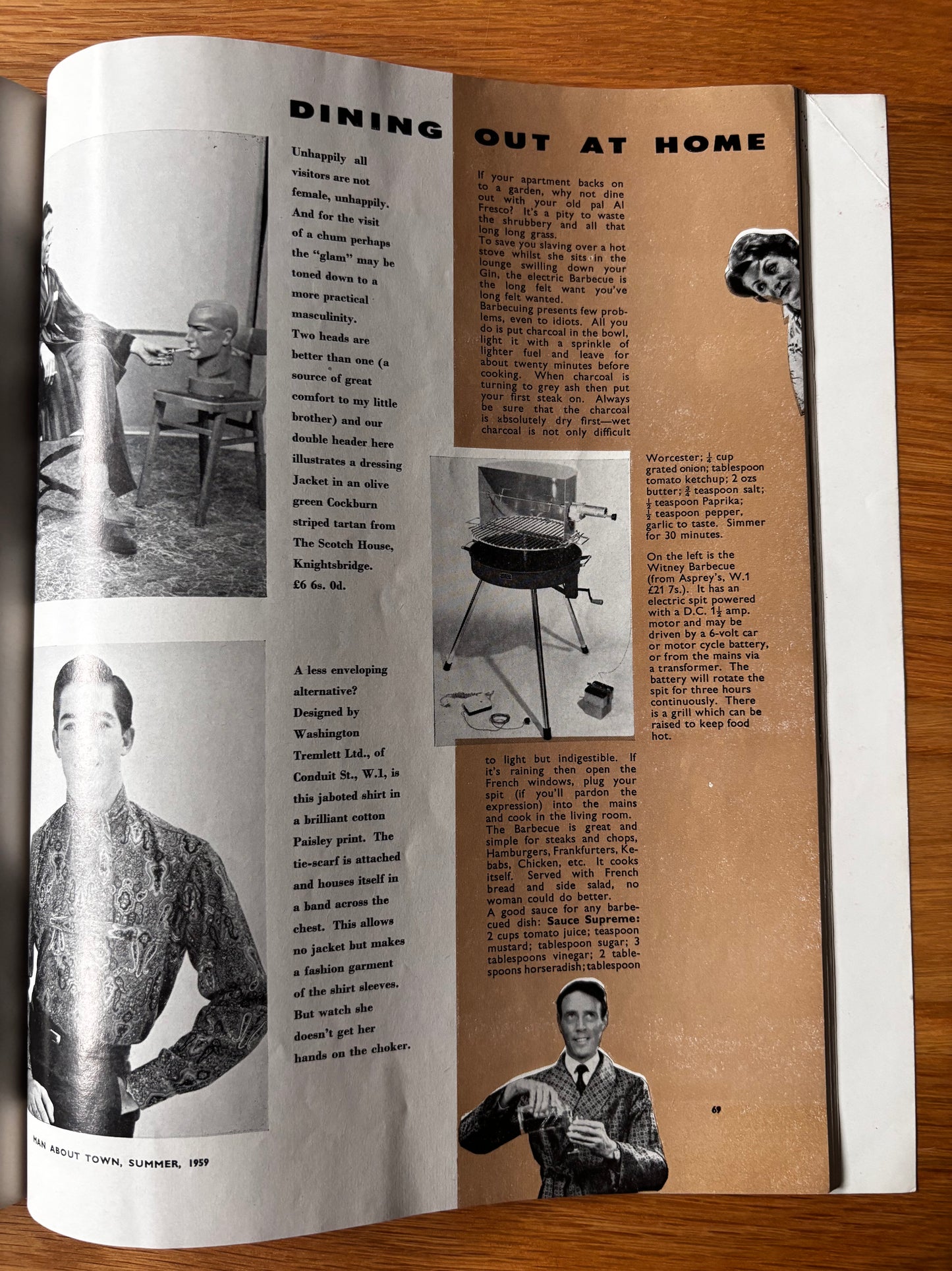 1950’s MAN ABOUT TOWN Magazine Summer 1959 Men’s Style Tailoring VINTAGE