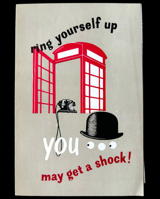 1950’s AUTOMATIC TELEPHONE BOOTH BOWLER HAT Leaflet