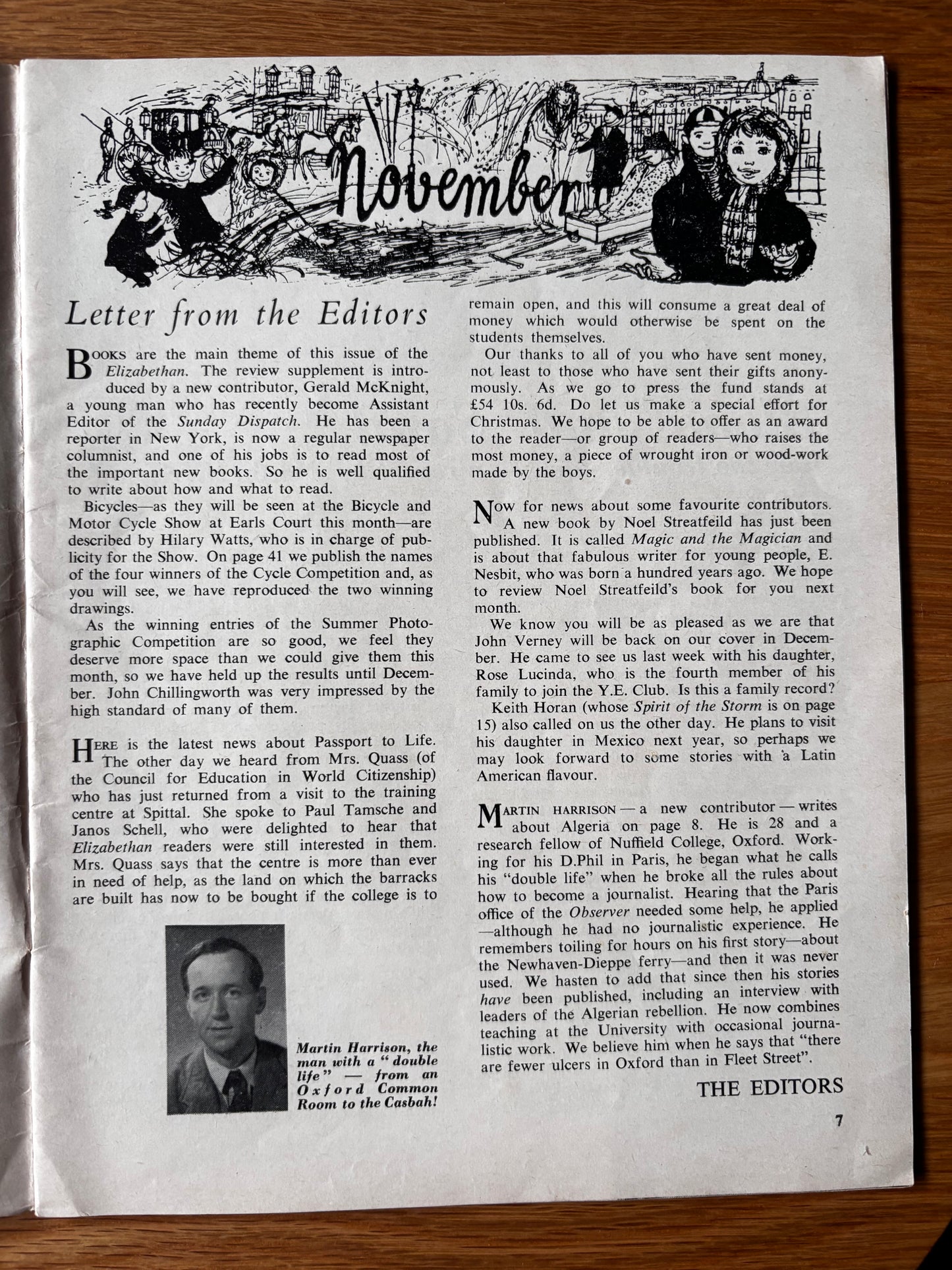 Kennedy Richard ELIZABETHAN MAGAZINE 1958 Pete Dunbar Noel Streafeild