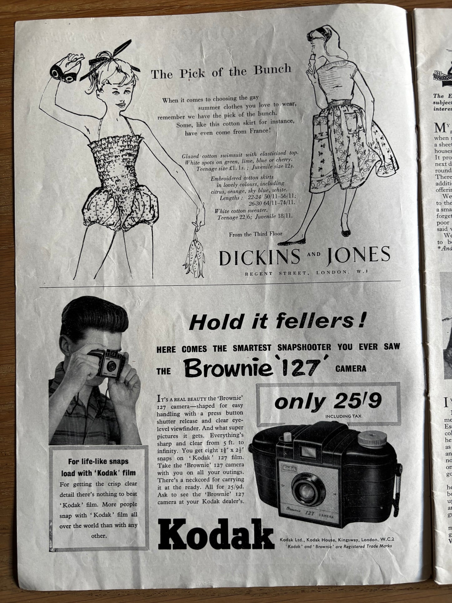 Judith Bledsoe YOUNG ELIZABETHAN MAGAZINE JULY 1956 Kaye Webb
