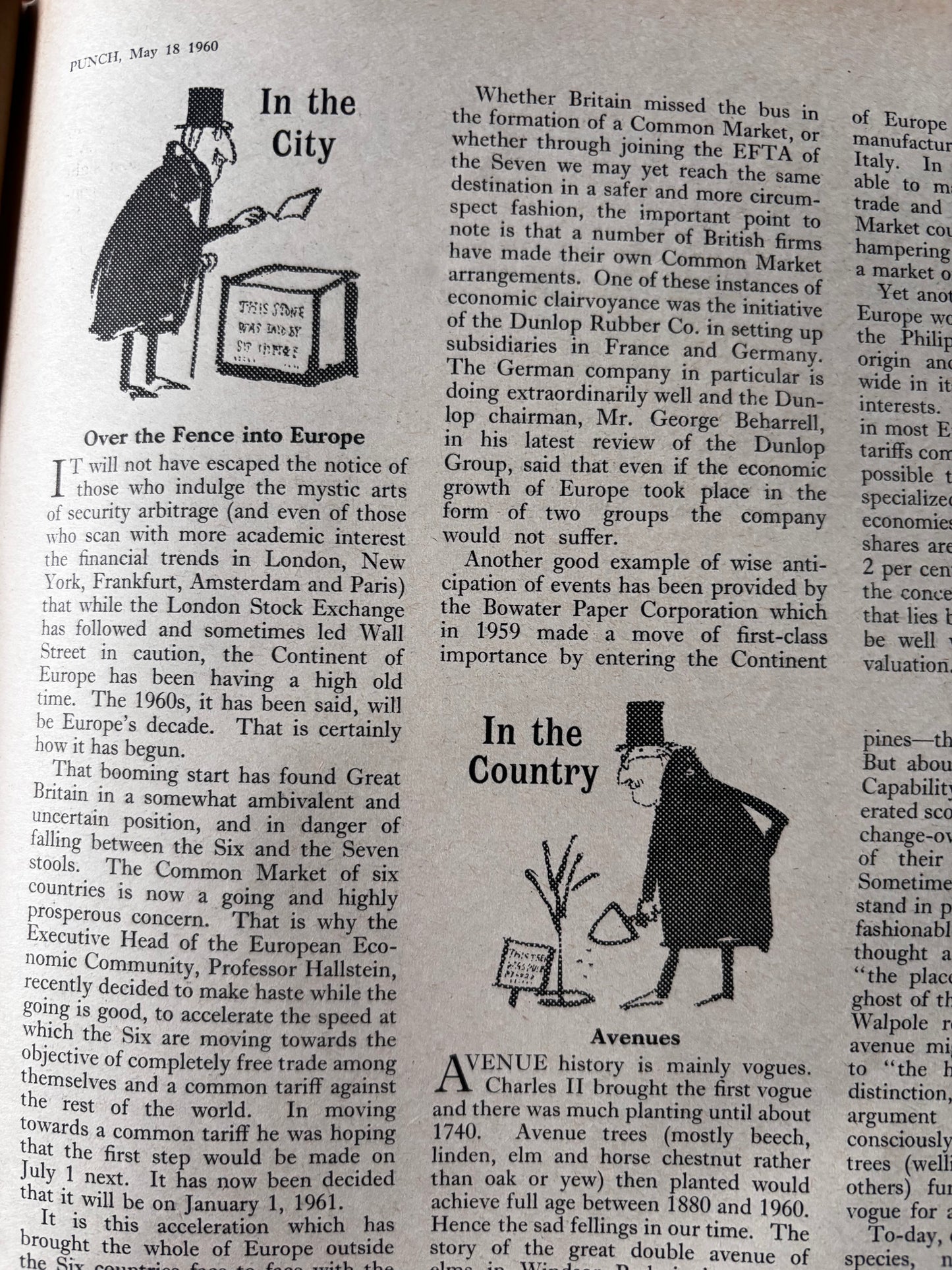 Quentin Blake PUNCH MAGAZINE May 18 1960 Ronald Searle Swans