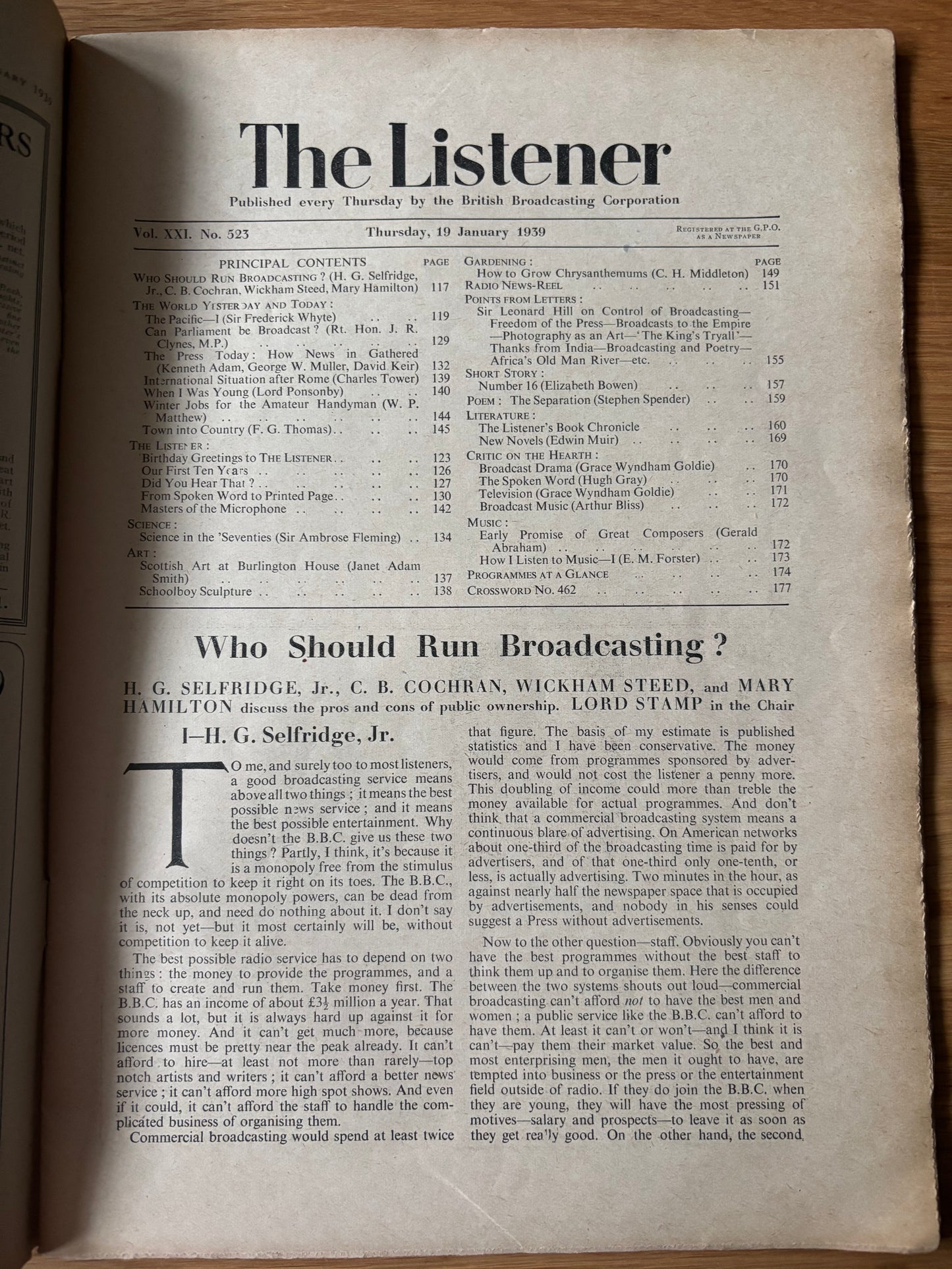 Barnett Freedman BBC THE LISTENER January 1939 E M FORSTER Stephen Spender