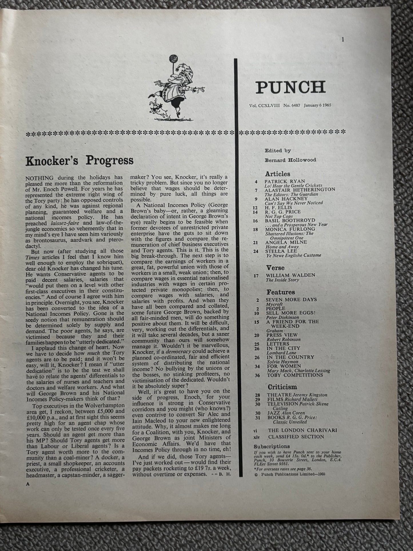 Thelwell PUNCH MAGAZINE January 6 1965 HUNTING RED COAT FOX