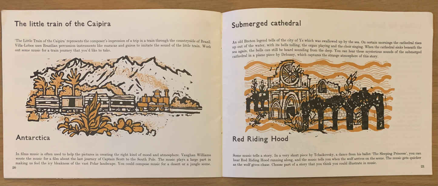 Anthony Hemingsley MAKING MUSIC 1971 BBC SCHOOLS SONG Booklet Illustrated - transpontinebooks