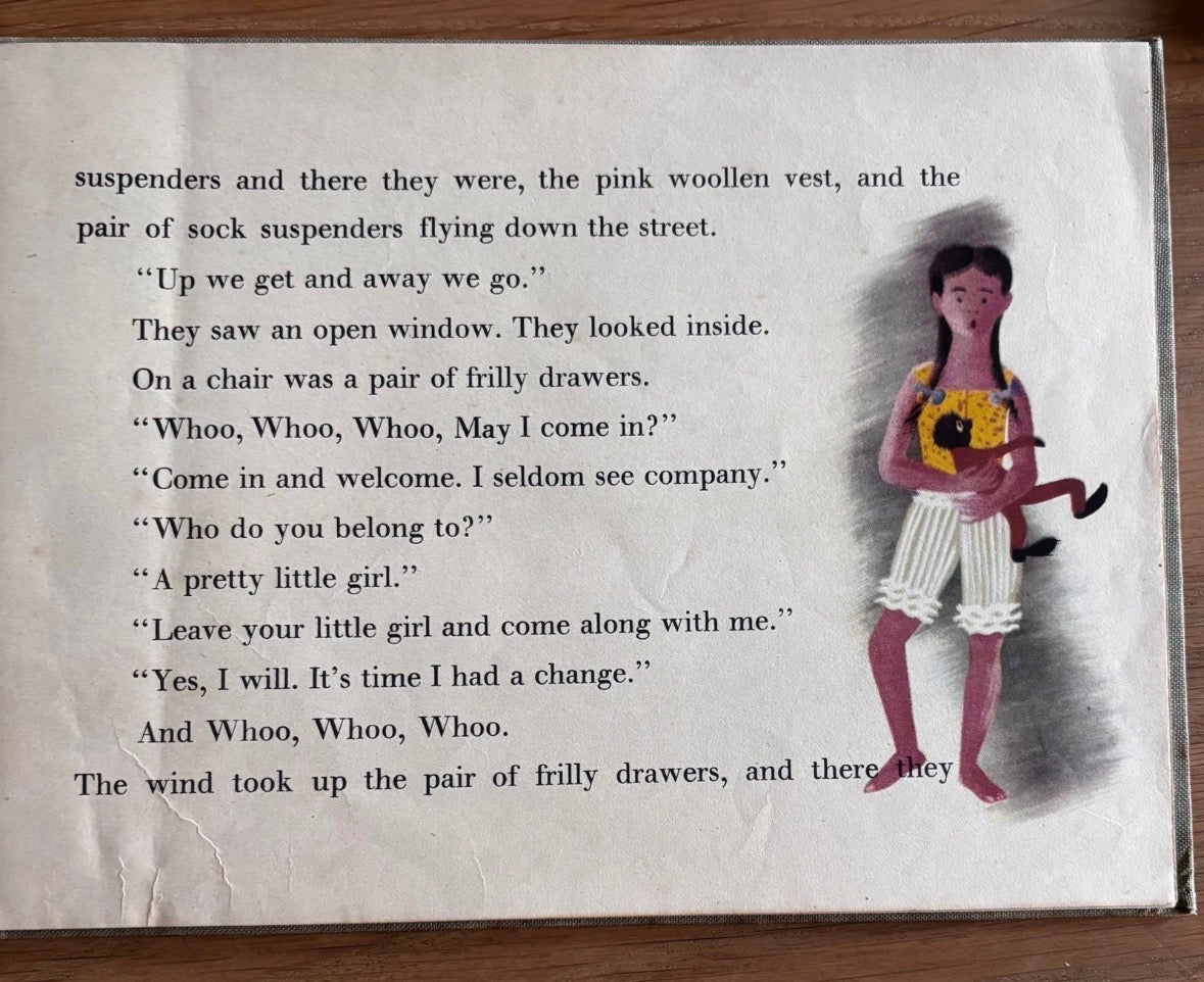 Leslie Wood WHOO WHOO THE WIND BLEW 1946 1st Diana Ross Illustrated Art