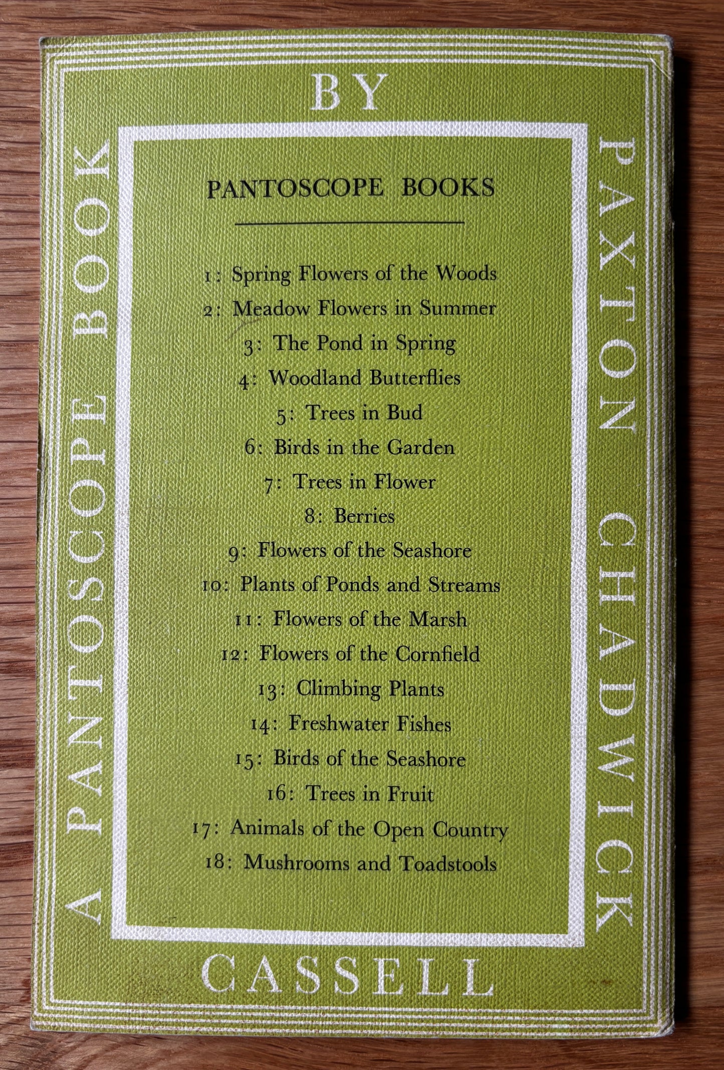 PANTOSCOPE BOOK Climbing Plants PAXTON CHADWICK 1st Ed 1961 Flowers Cassell