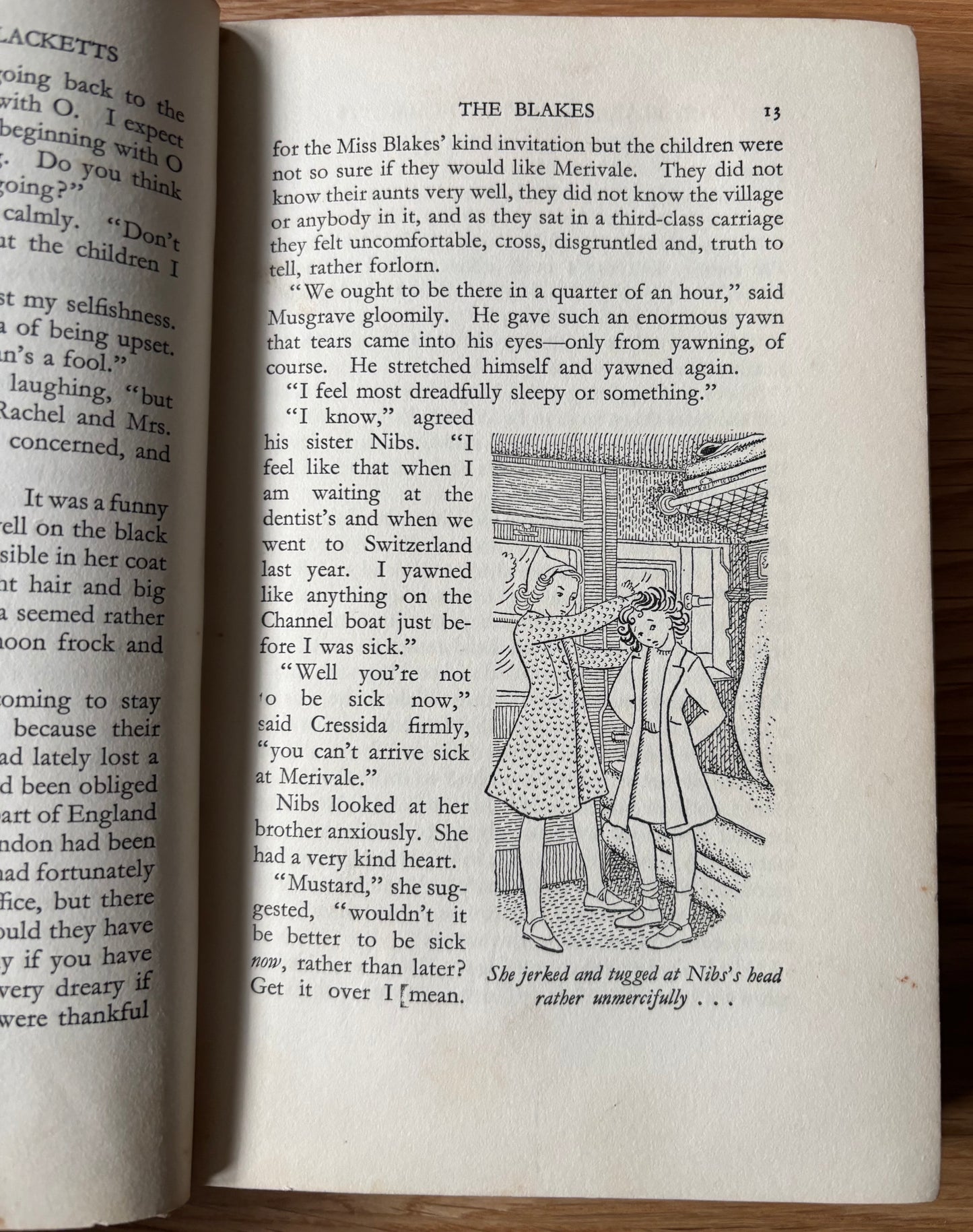 Mary Gardiner THE BLAKES AND THE BLACKETTS Grace James 1939 1st Ed DJ ILLUSTRATED