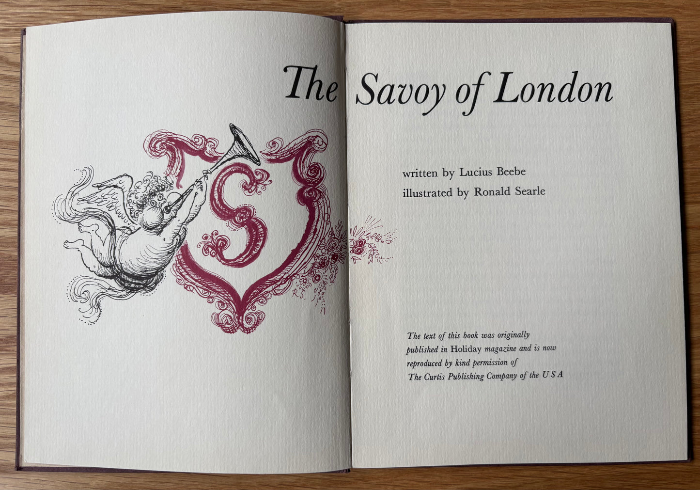 Ronald Searle THE SAVOY OF LONDON Illustrated London Hotel History