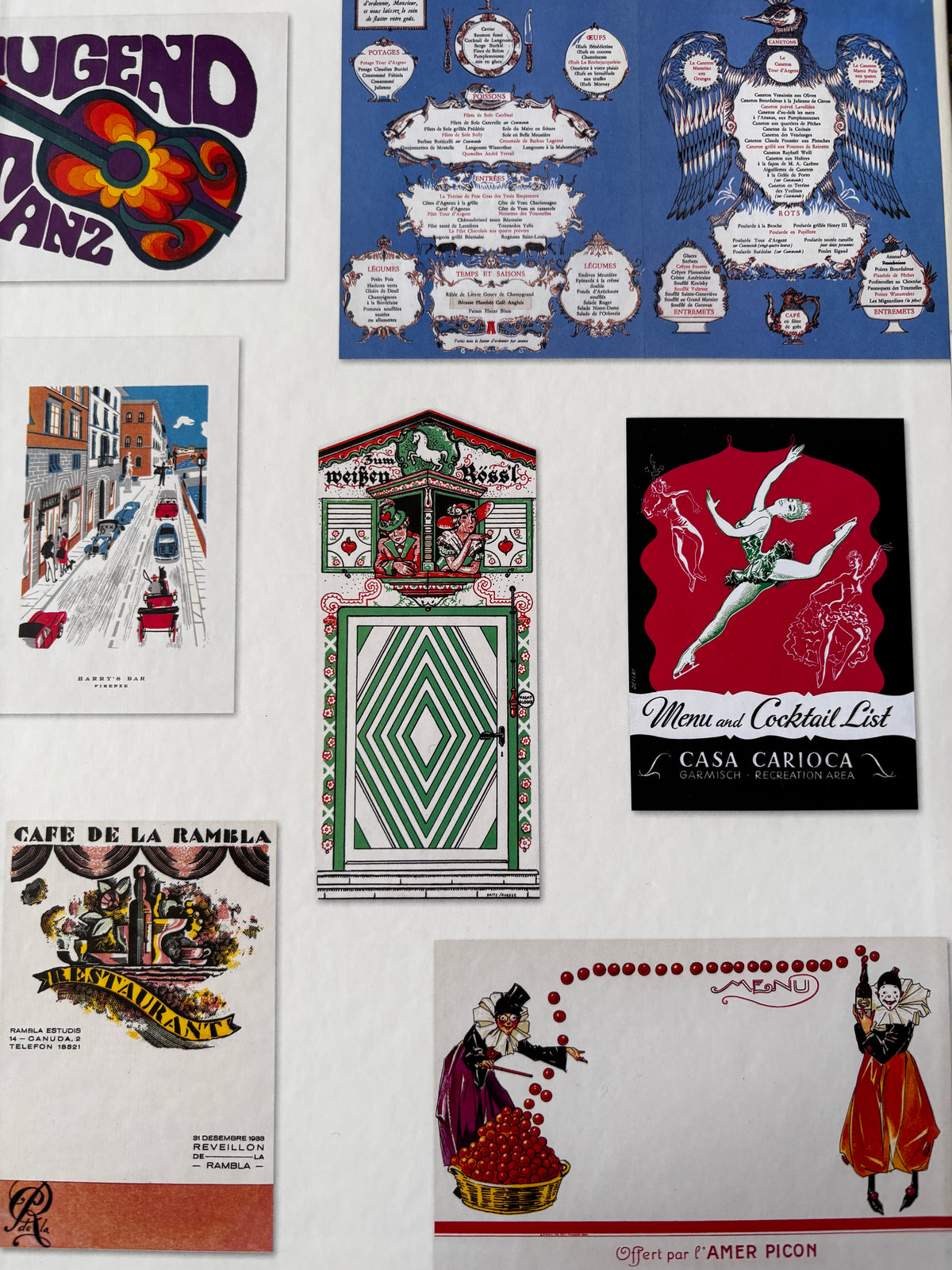 MENU DESIGN IN EUROPE 1800- 2000 Taschen Restaurant ART Heimann