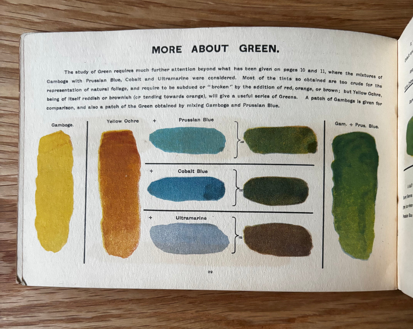 COLOUR MIXING BOOKLET Reeves and Sons 1917 3rd Ed WATERCOLOURS Dalston