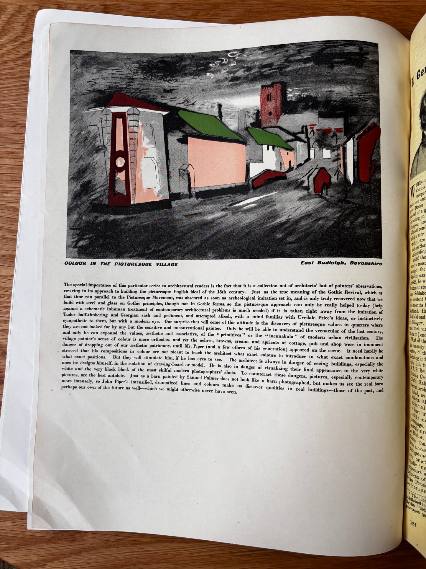 John Piper THE ARCHITECTURAL REVIEW May 1945 Anna Zinkeisen