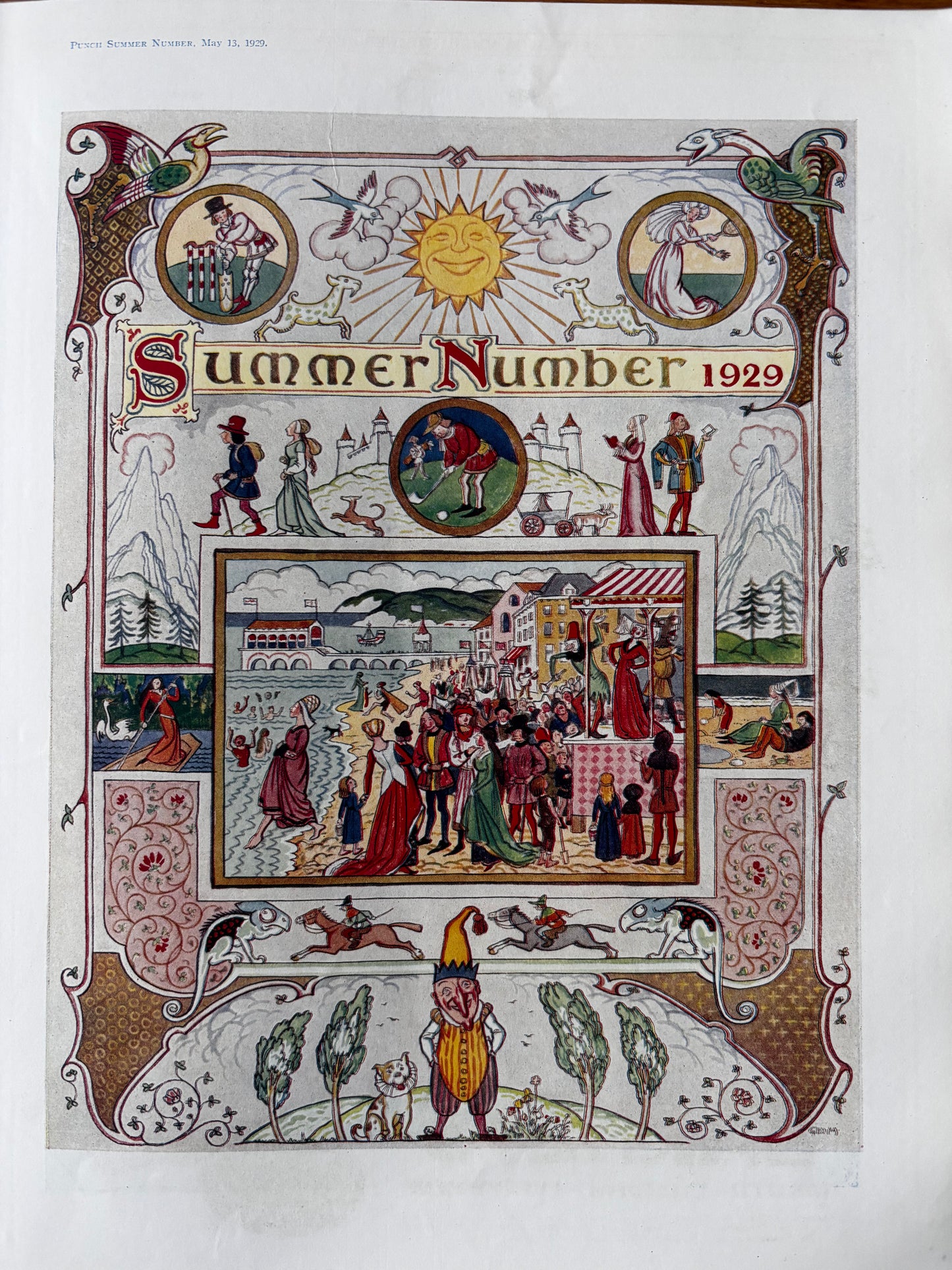 1920’s E H Shepard PUNCH MAGAZINE Summer Number May 1929 Adverts Fougasse