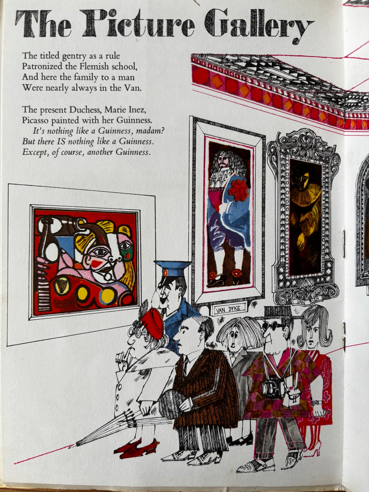John Vernon Lord A VISIT TO BEDSYDE MANOR GUINNESS 1965 ILLUS BOOKLET