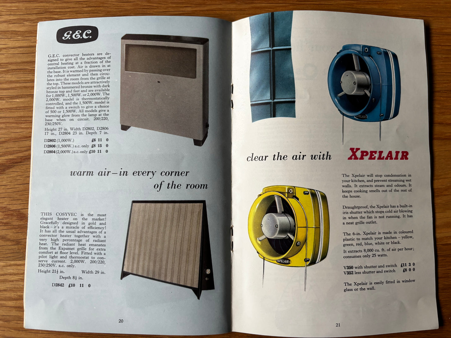 1950’s LIVING ELECTRICALLY GEC Dorrit Dekk Electric Cookers Fridge Heaters CATALOGUE