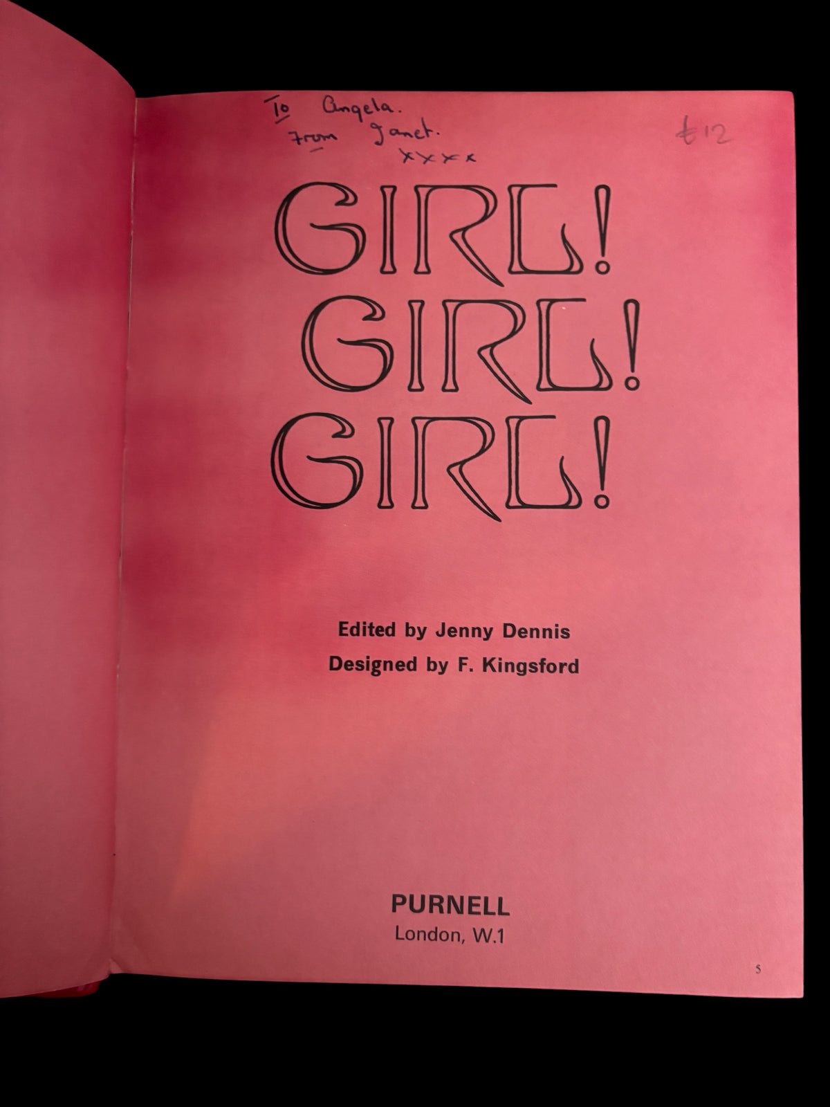 1970’s GIRL! GIRL! GIRL! ANNUAL Chelsea 1970 Purnell Illust Fashion Pop Hair
