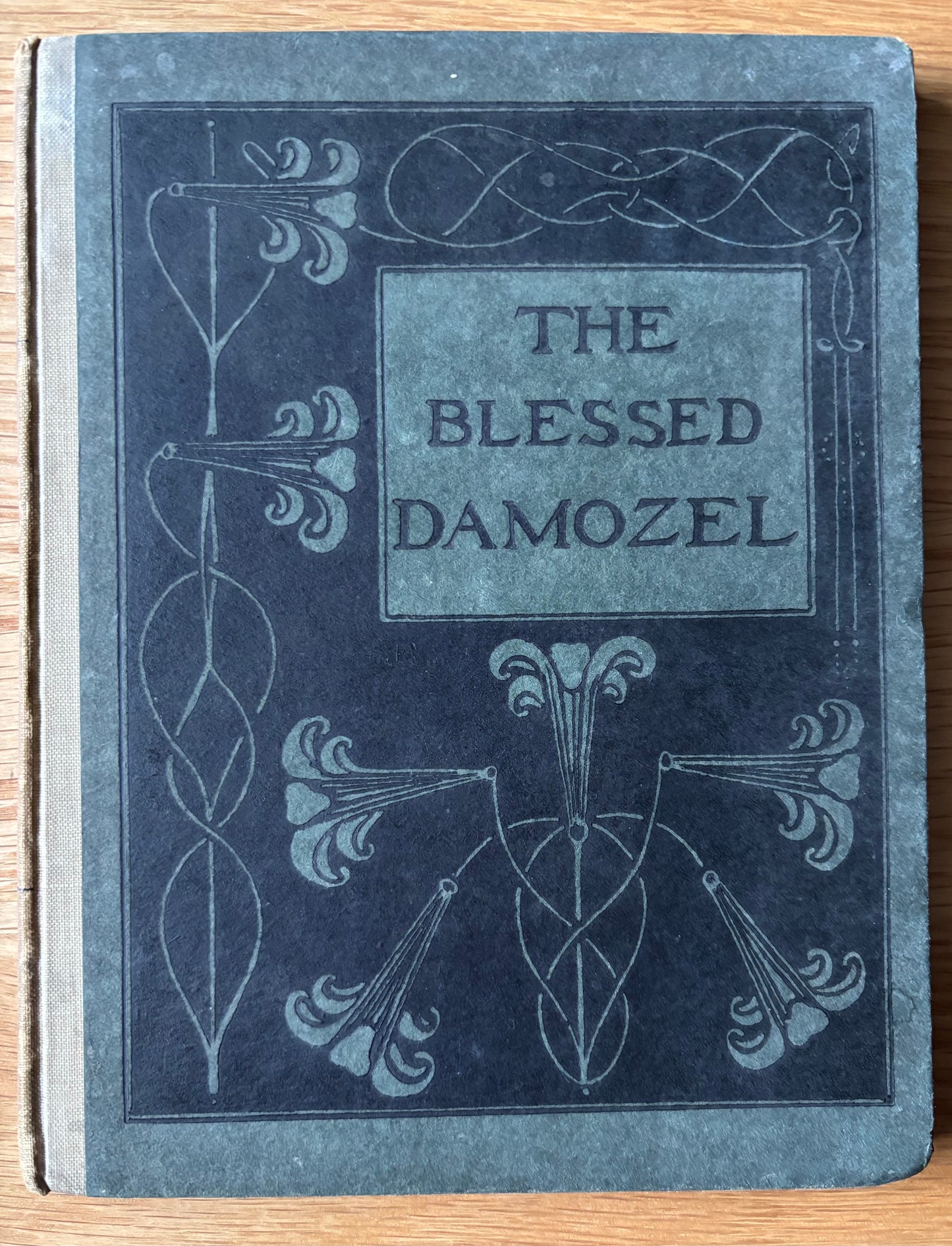 W B MacDougall THE BLESSED DAMOZEL 1909 ART NOUVEAU Poetry ROSSETTI William