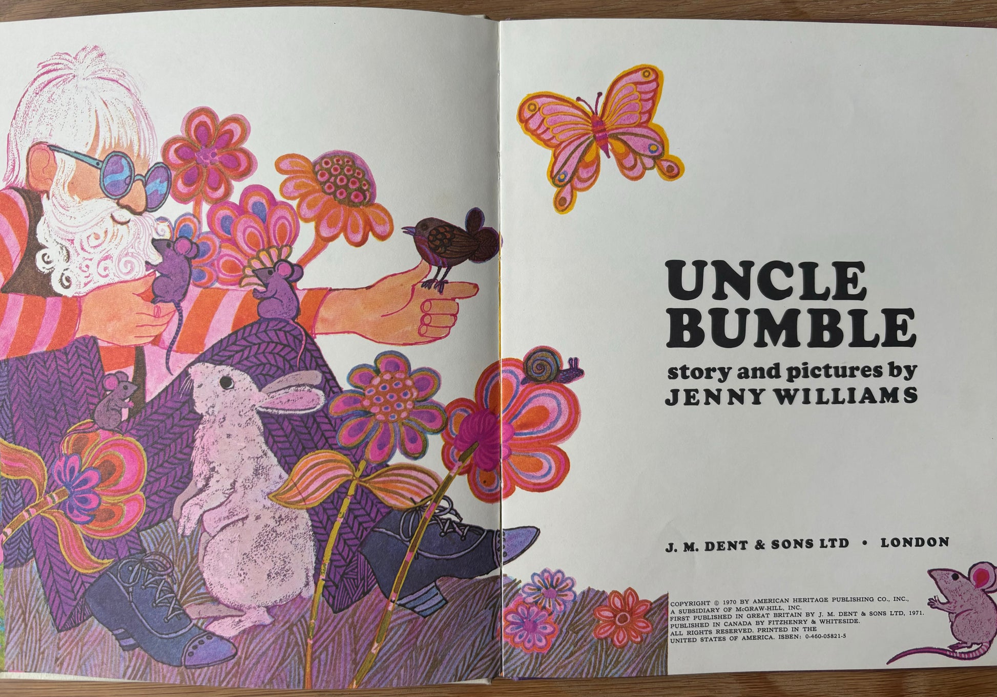 Jenny Williams UNCLE BUMBLE 1970 1st Ed ILLUSTRATED J M Dent - transpontinebooks