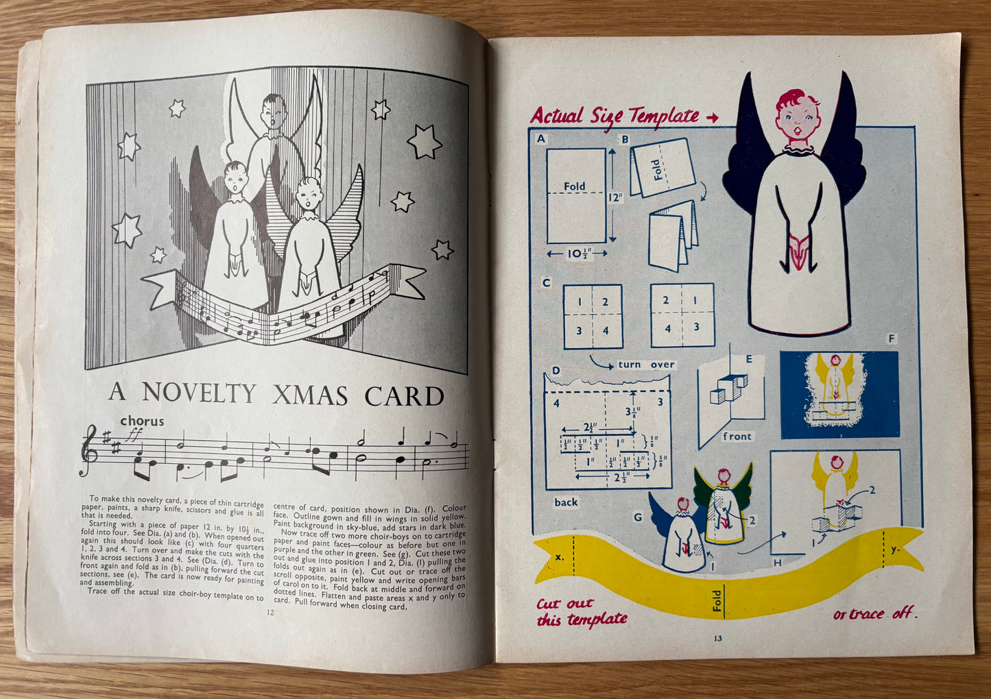 Vintage ART AND CRAFT EDUCATION CHRISTMAS MAGAZINE Nov 1954 School Crafts CHILD