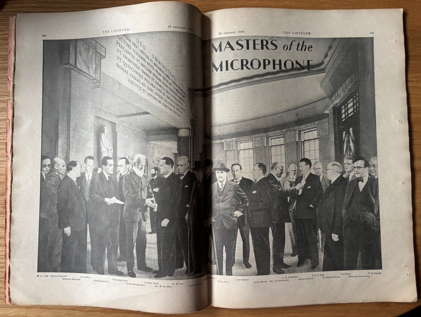 Barnett Freedman BBC THE LISTENER January 1939 E M FORSTER Stephen Spender