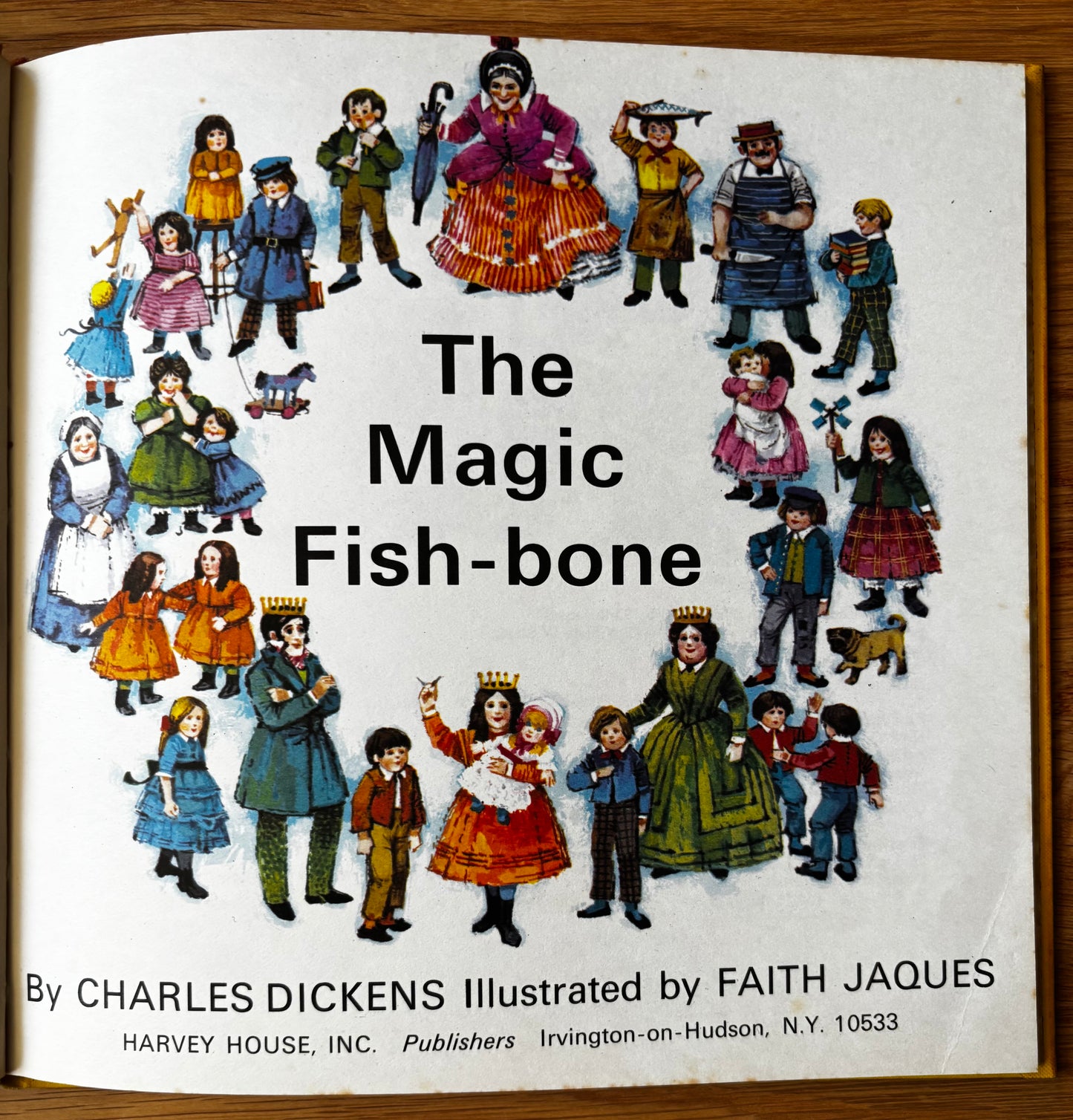 Faith Jaques THE MAGIC FISH BONE Charles Dickens 1969 1st Thus USA Harvey House