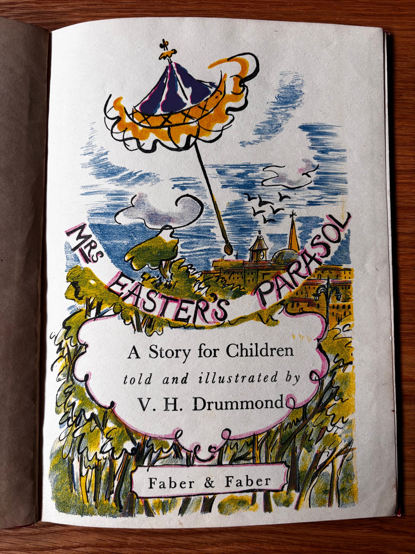 Violet Drummond MRS EASTER’S PARSOL 1st Ed HB 1954 ILLUSTRATED V H Story