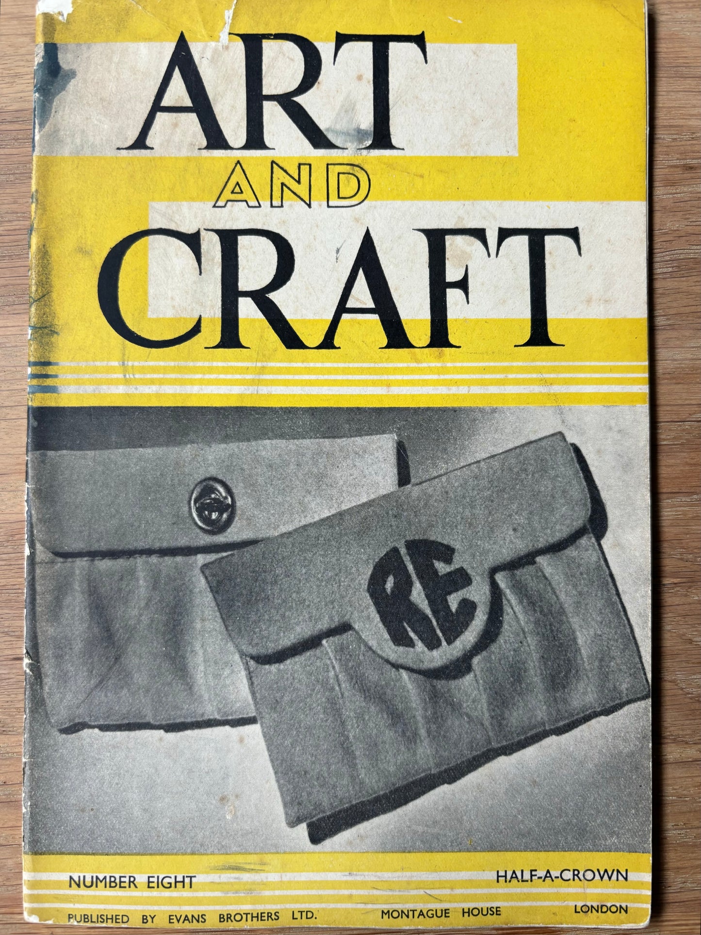 1950 ART AND CRAFT MAGAZINE Lettering CHILD EDUCATION Decorated Boxes - transpontinebooks
