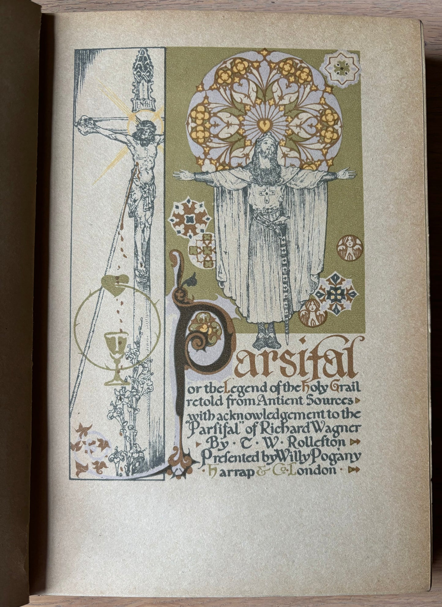 Willy Pogany PARSIFAL 1912 1st Ed THE HOLY GRAIL Gothic HARRAP Illustrations WAGNER