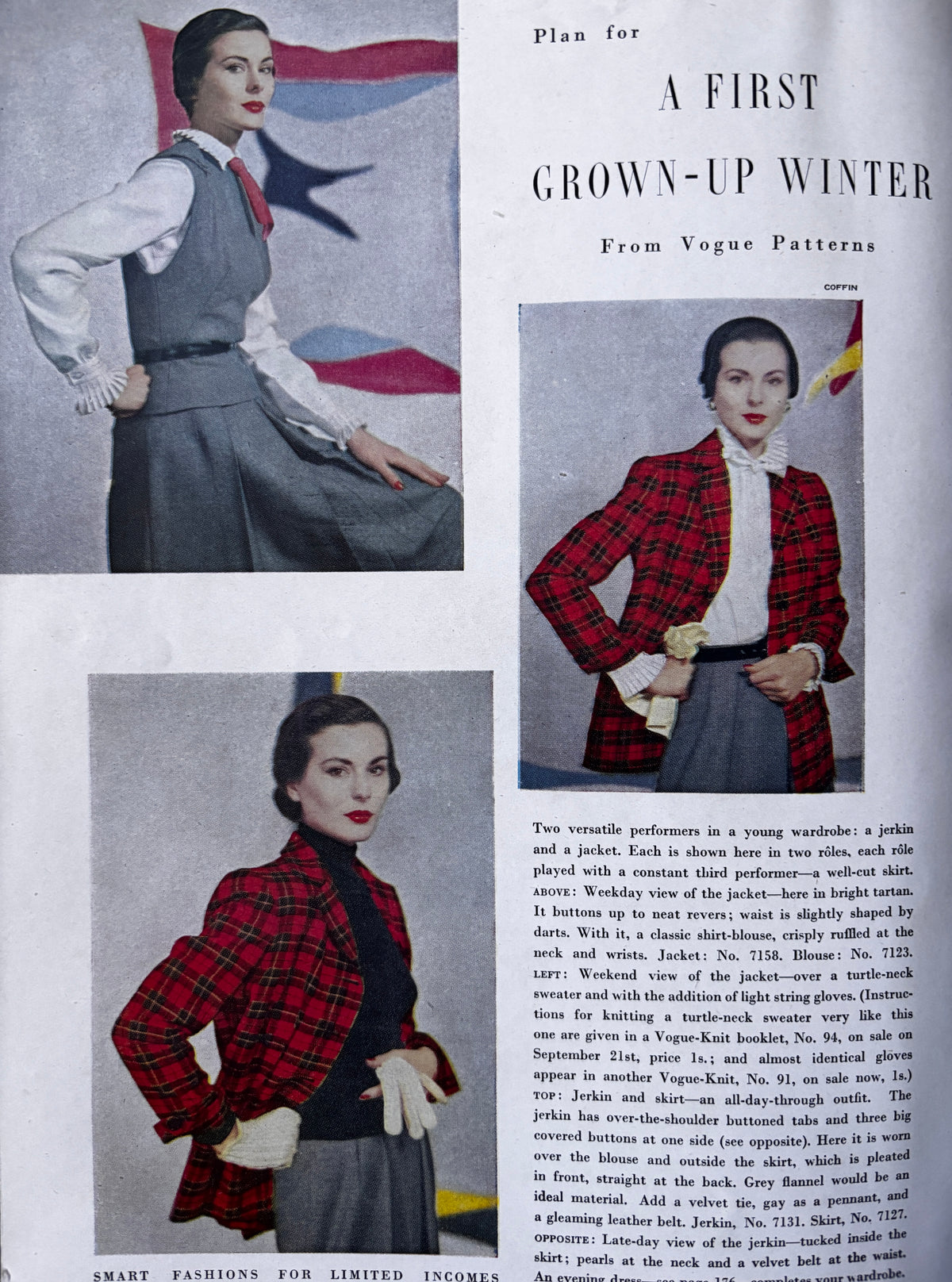 Cecil Beaton VOGUE MAGAZINE September 1950 PARIS FASHION Conde Nast Photo’s London