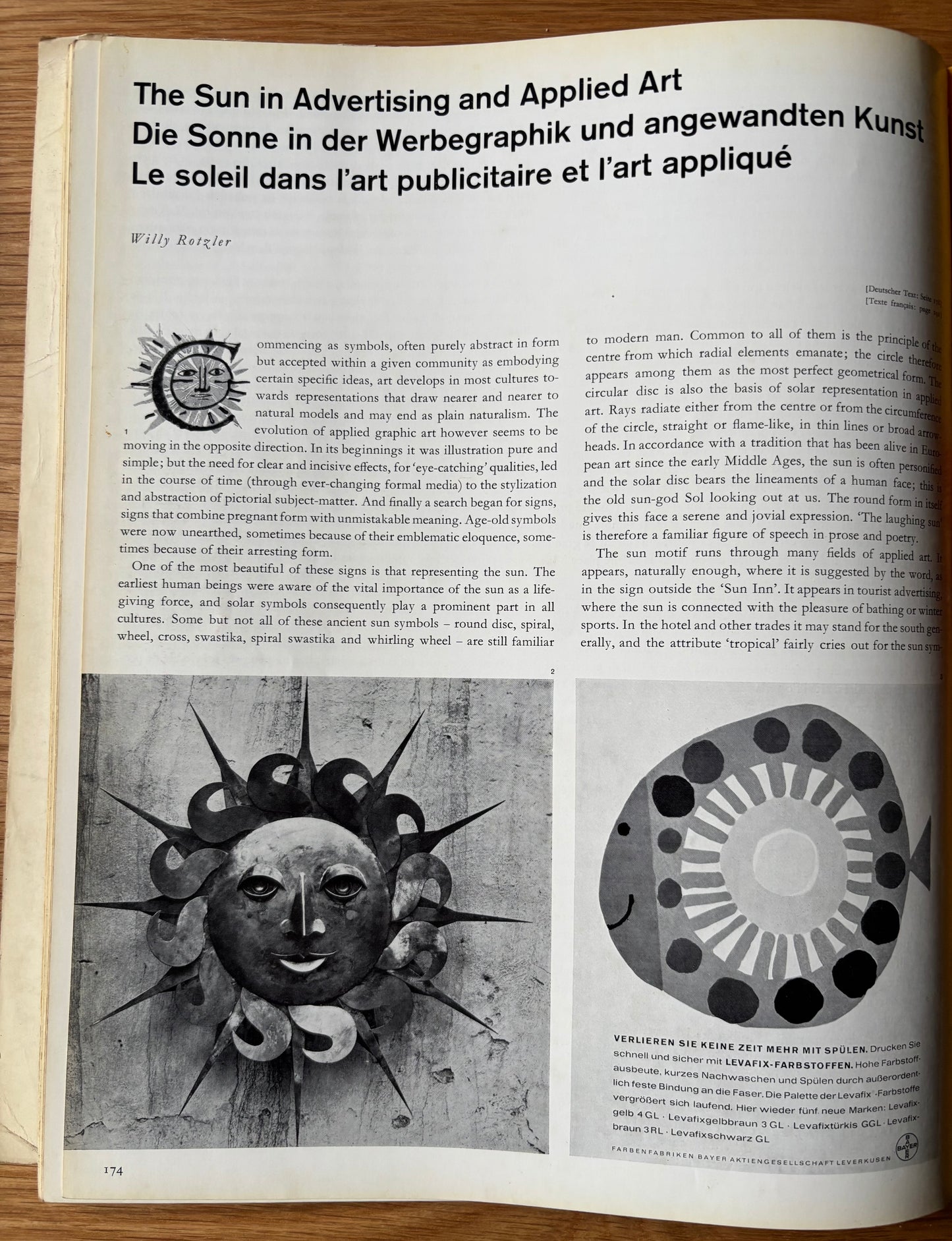 Antonio Frasconi GRAPHIS No 100 1962 MAGAZINE SUN Robert Sullivan