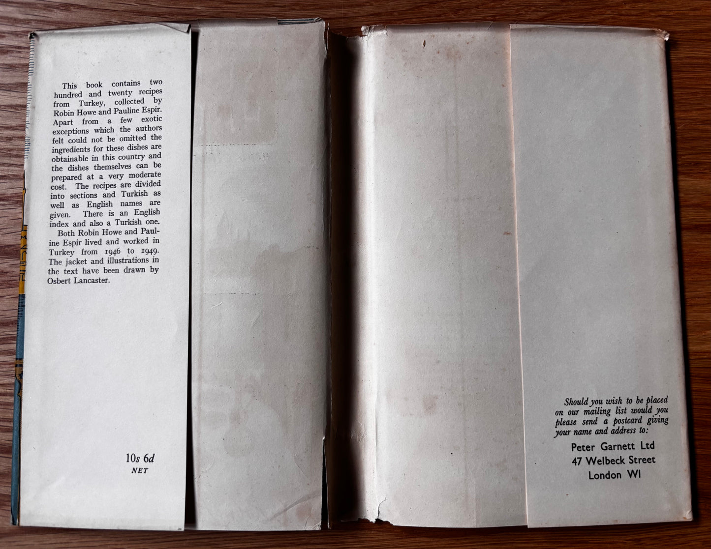 Osbert Lancaster SULTAN’S PLEASURE Robin Howe 1st Ed DJ 1952 Peter Garnett TURKISH COOKERY BOOK