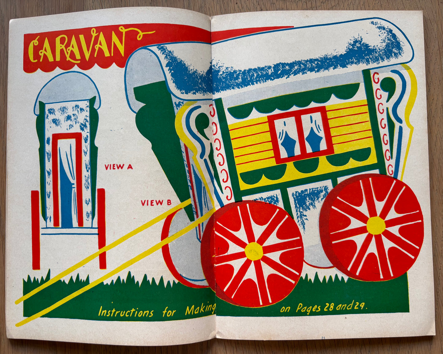 1950's ART AND CRAFT MAGAZINE 1952 Gipsy Caravan CHILD EDUCATION July
