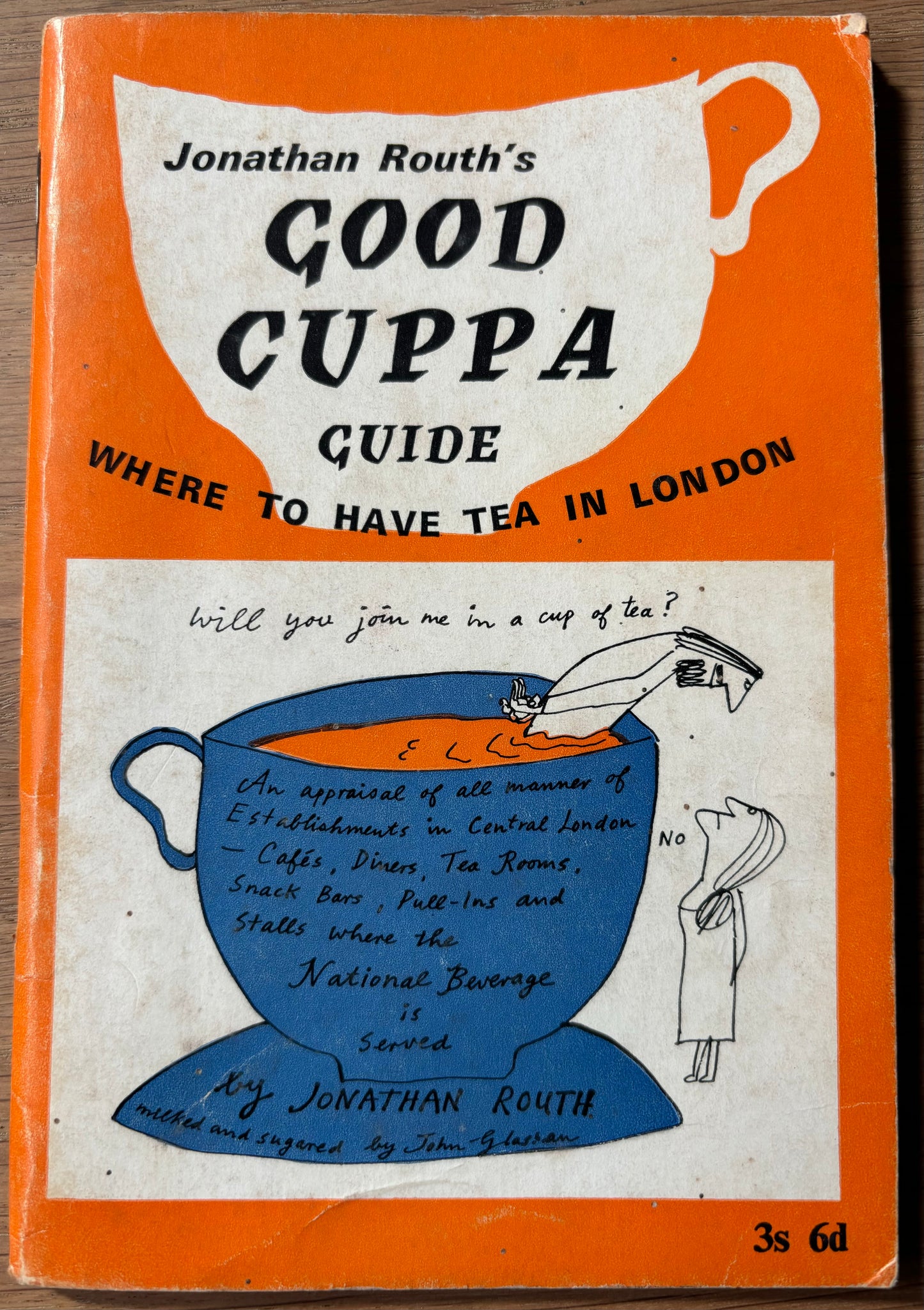 GOOD CUPPA GUIDE IN LONDON 1967Jonathan Routh John Glashan ILLUSTRATED - transpontinebooks