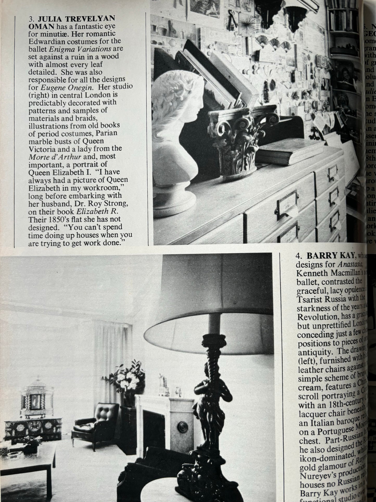 Bernard Carter HOMES AND GARDENS Magazine September 1972 VINTAGE Covent Garden Artist Homes - transpontinebooks