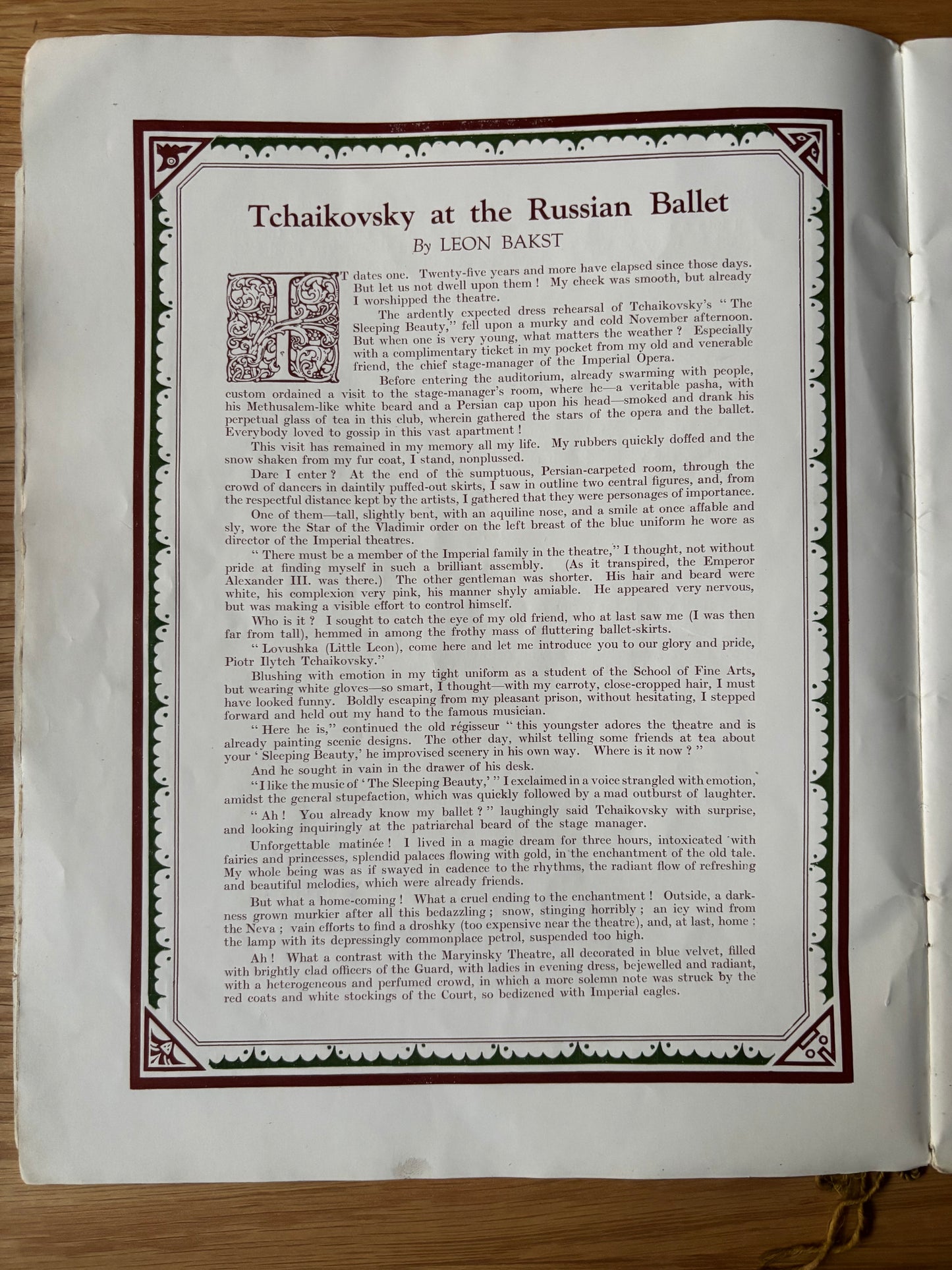 1920's LEON BAKST SLEEPING BEAUTY Ballet Programme 1921 ALHAMBRA THEATRE BEAUTY London