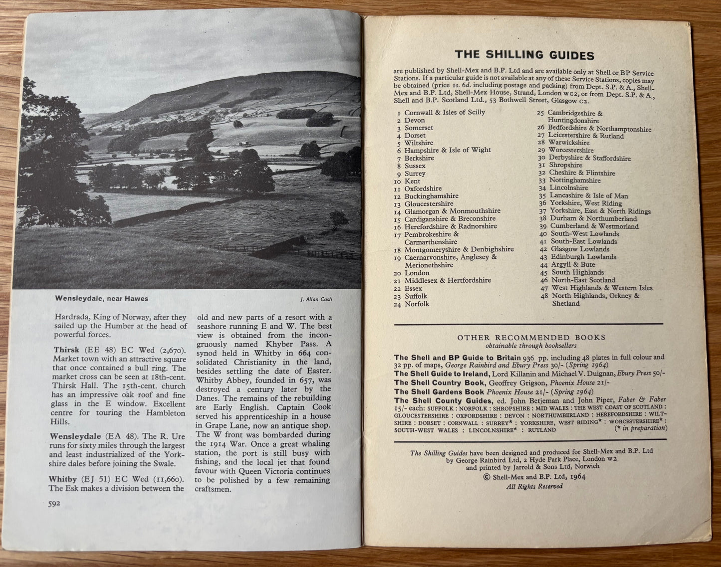 S R Badmin EAST & NORTH RIDING YORKSHIRE SHELL SHILLING GUIDE 1964